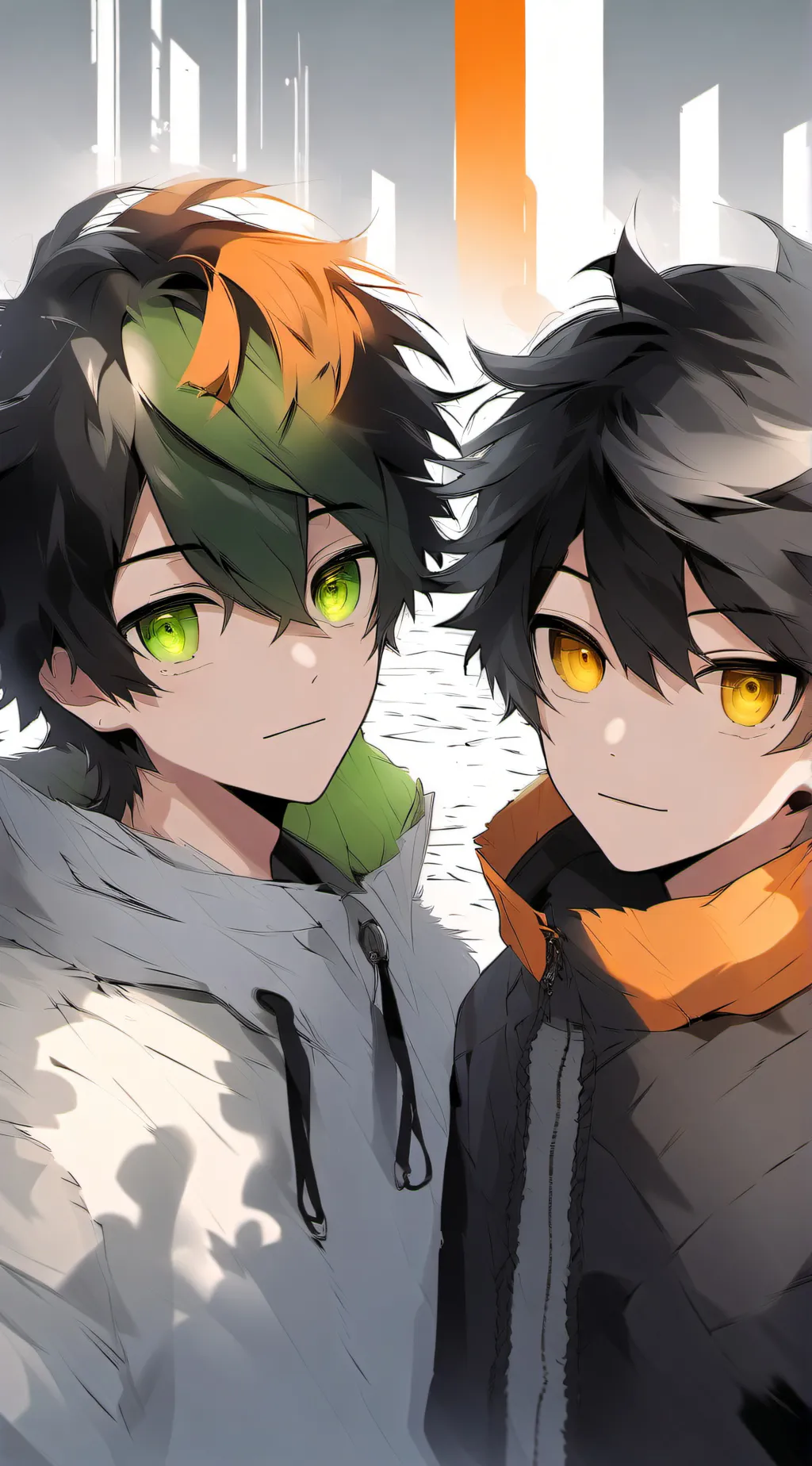 ai character: Daniel and Lucas  background