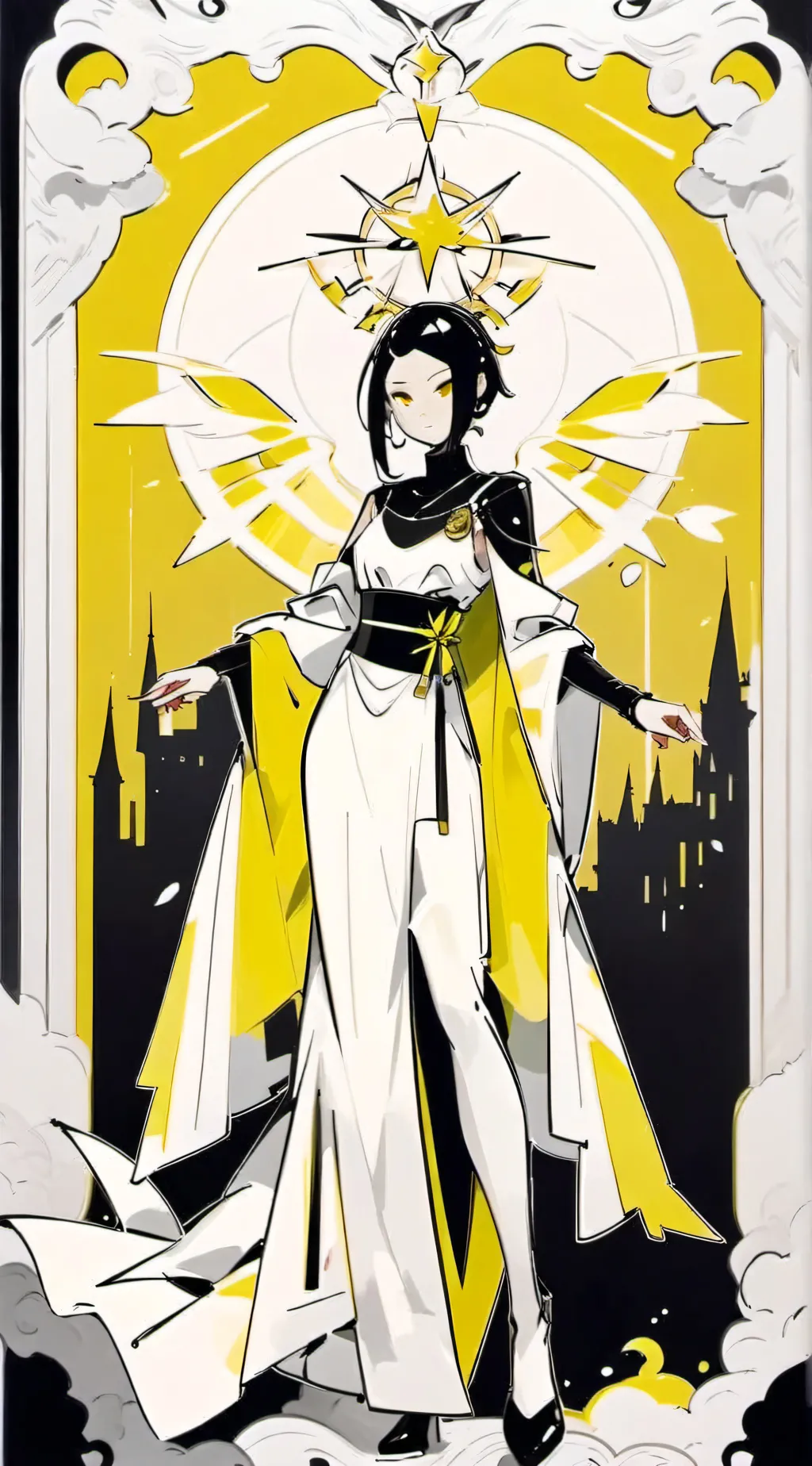 ai character: Titan TV woman background