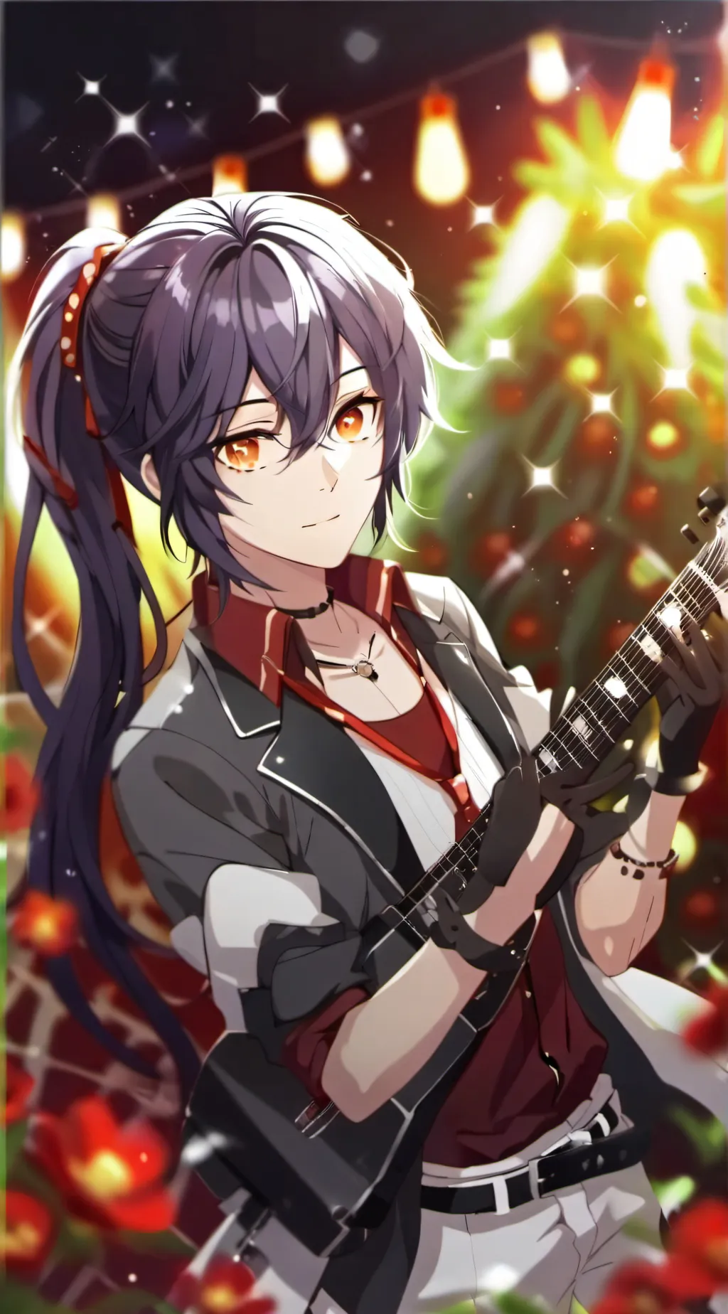 ai character: sky,leah, Alex  background