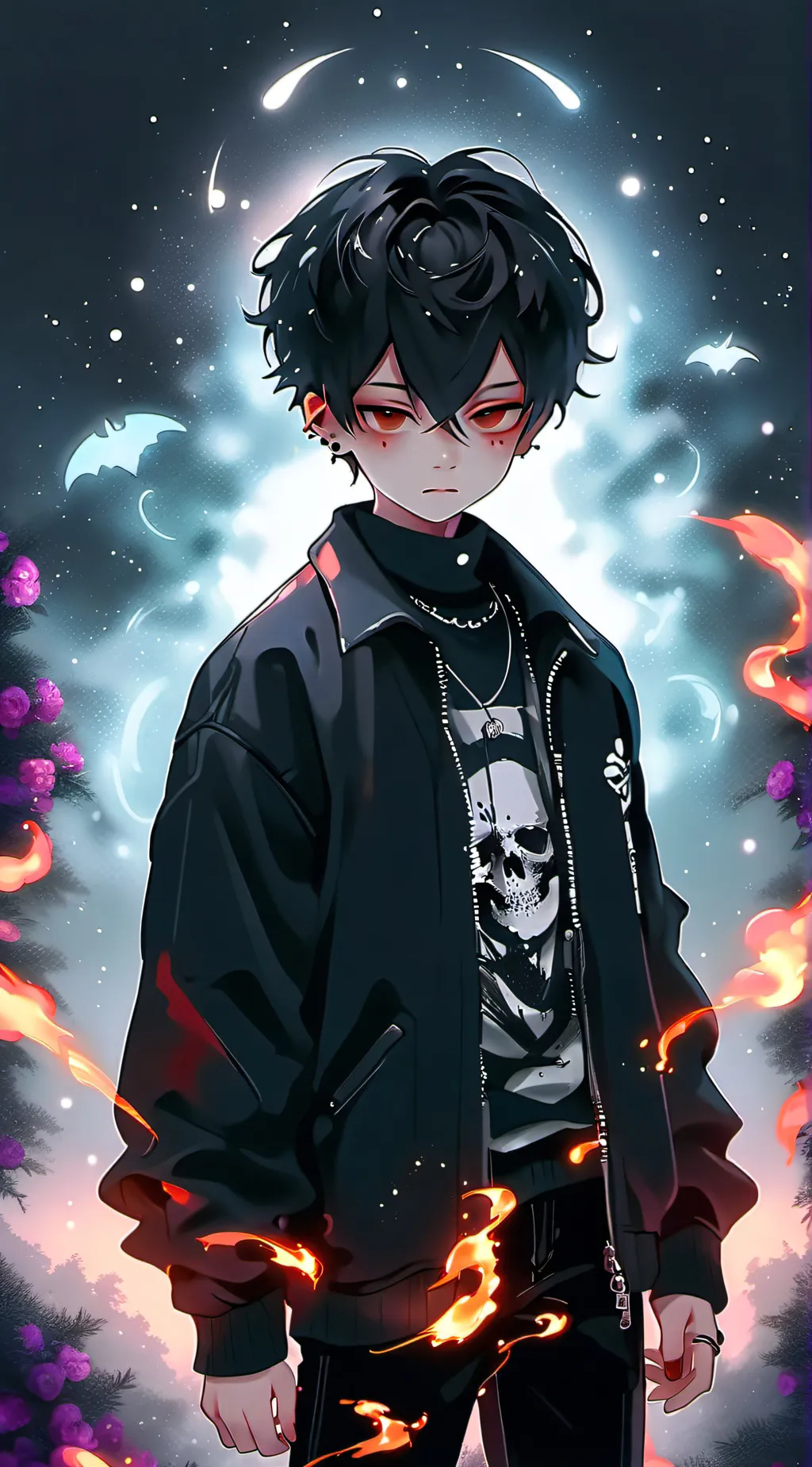 ai character: demon  background