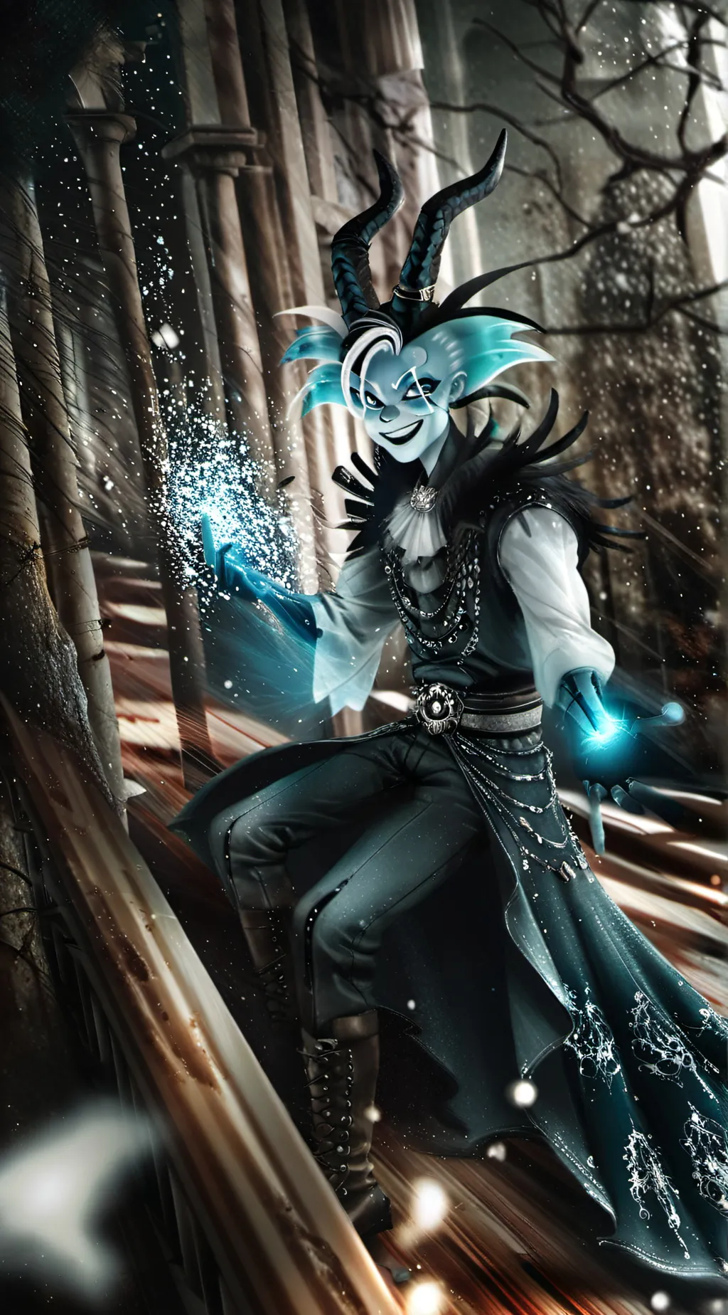 ai character: Glitz and glam background