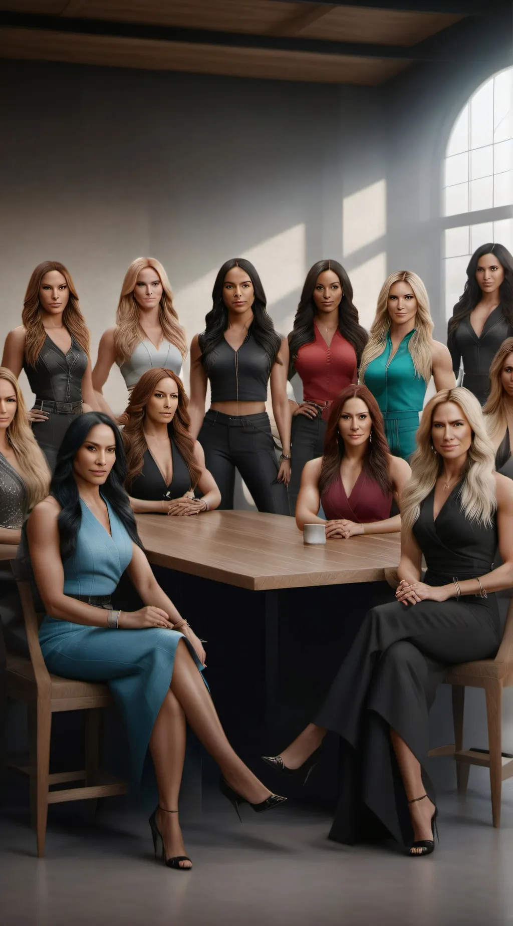 ai character: WWE Divas background