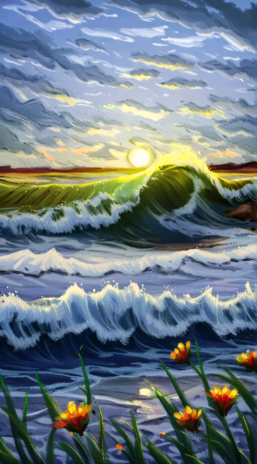 ai character: Flushy background