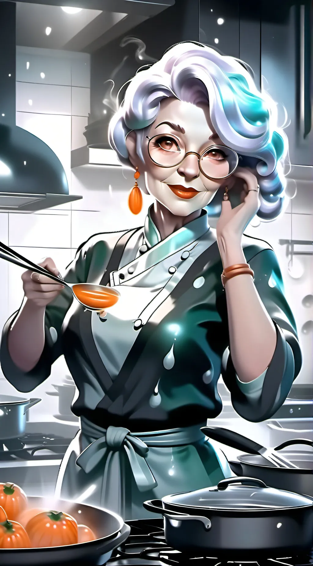 ai character: Aunt Pajammy background