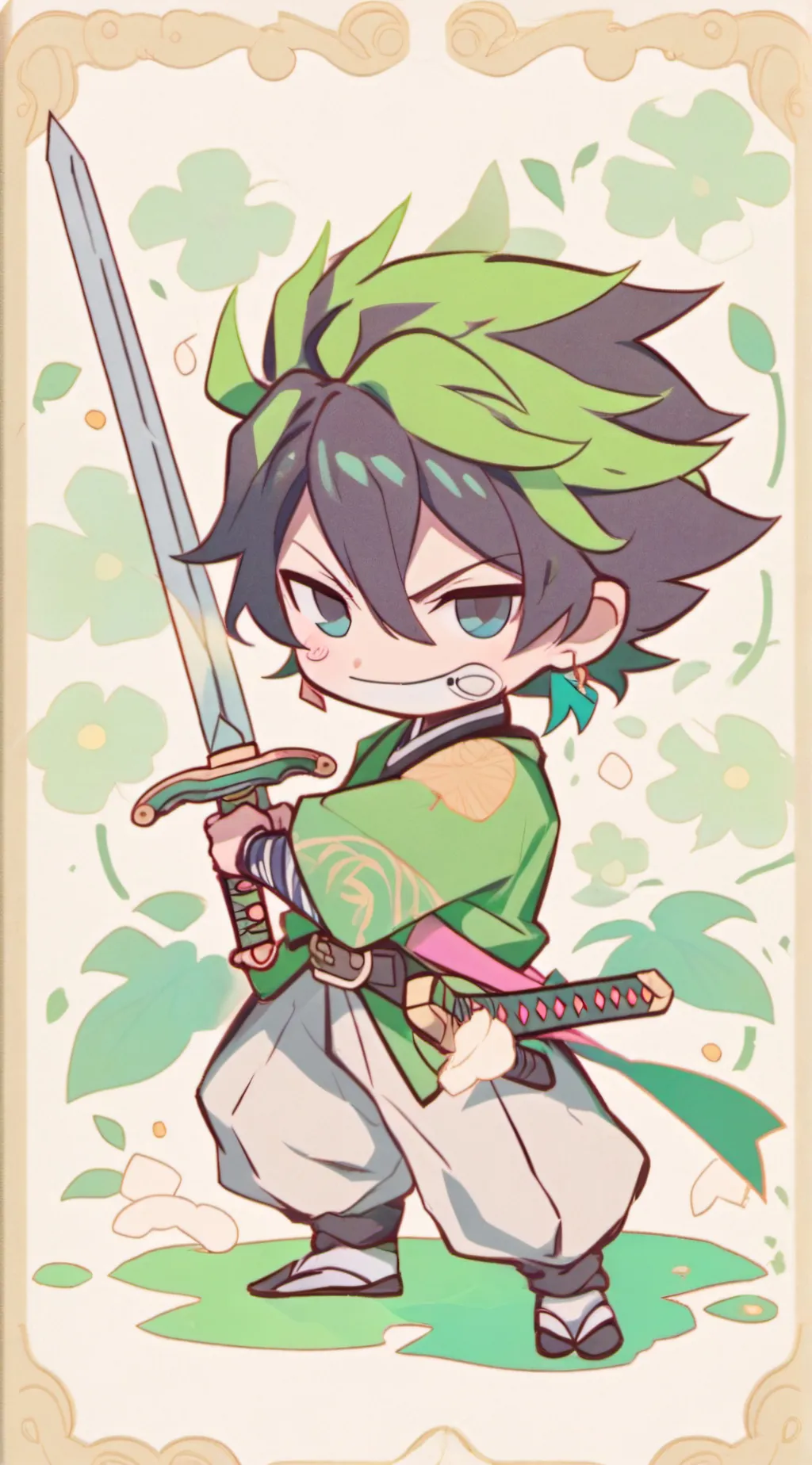 ai character: Zoro background