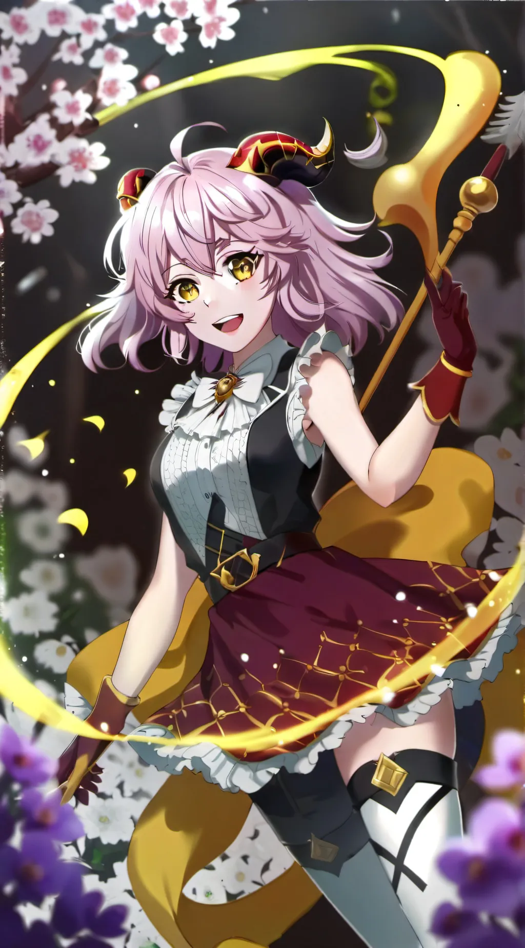 ai character: Mina x FNAF background