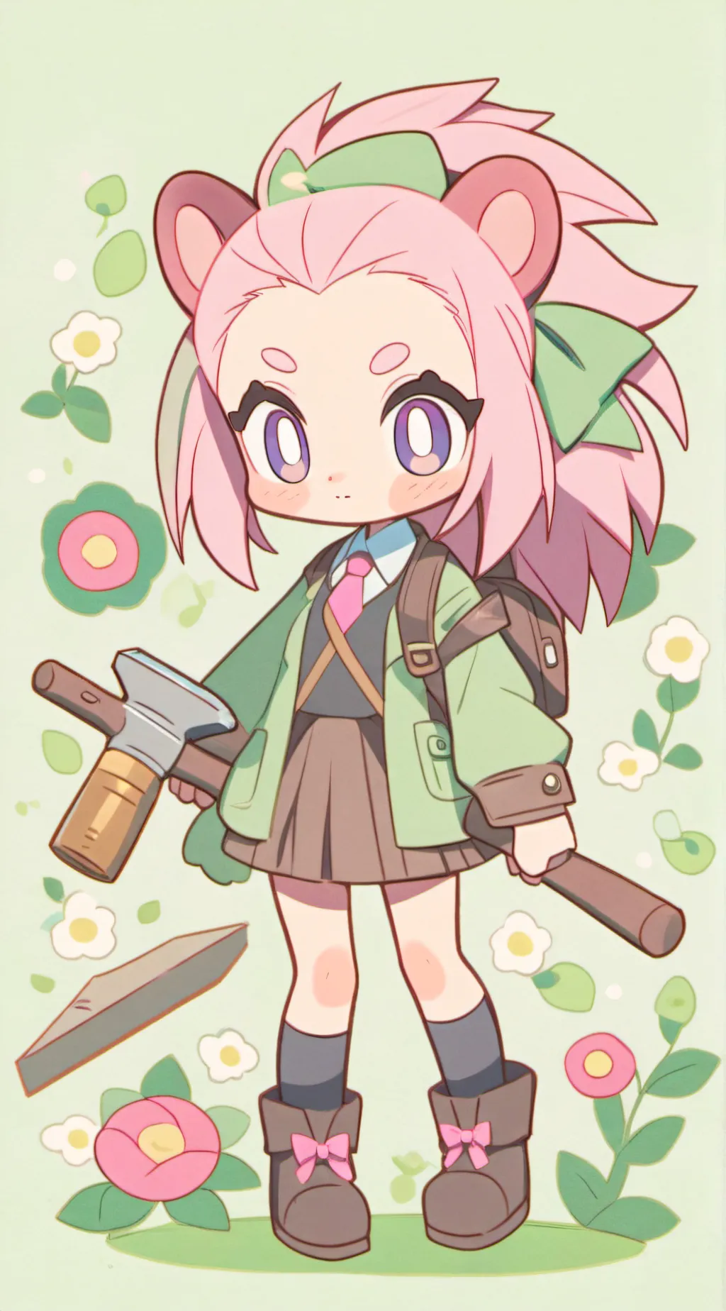 ai character: Amy Rose background