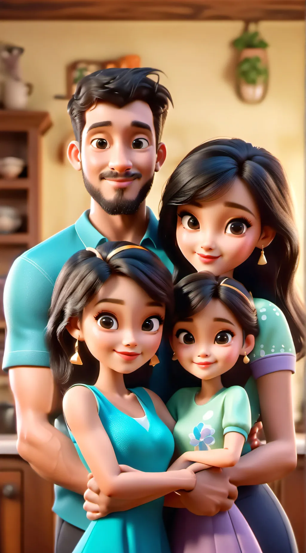 ai character: TheTurnerFam background