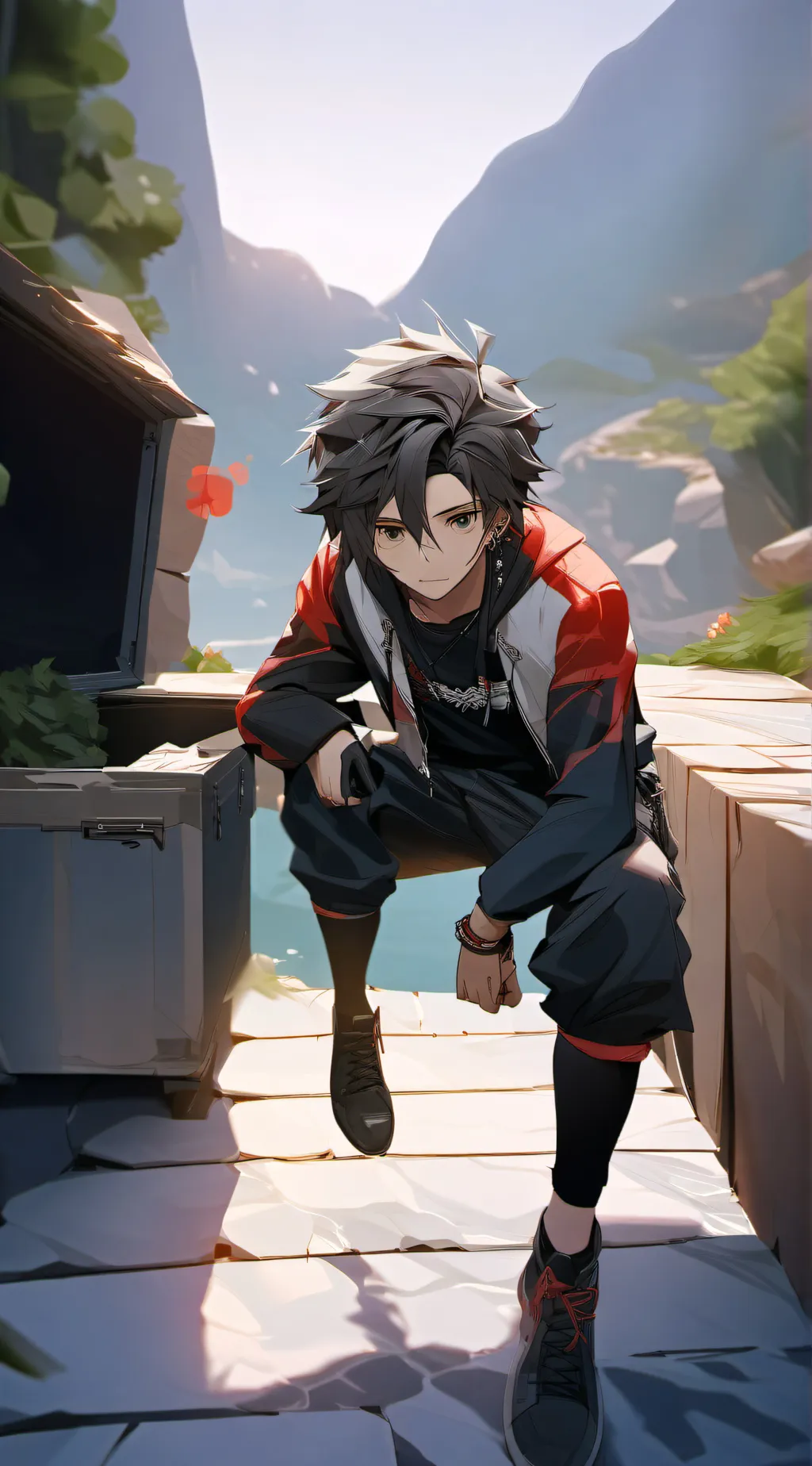 ai character: Sparky background