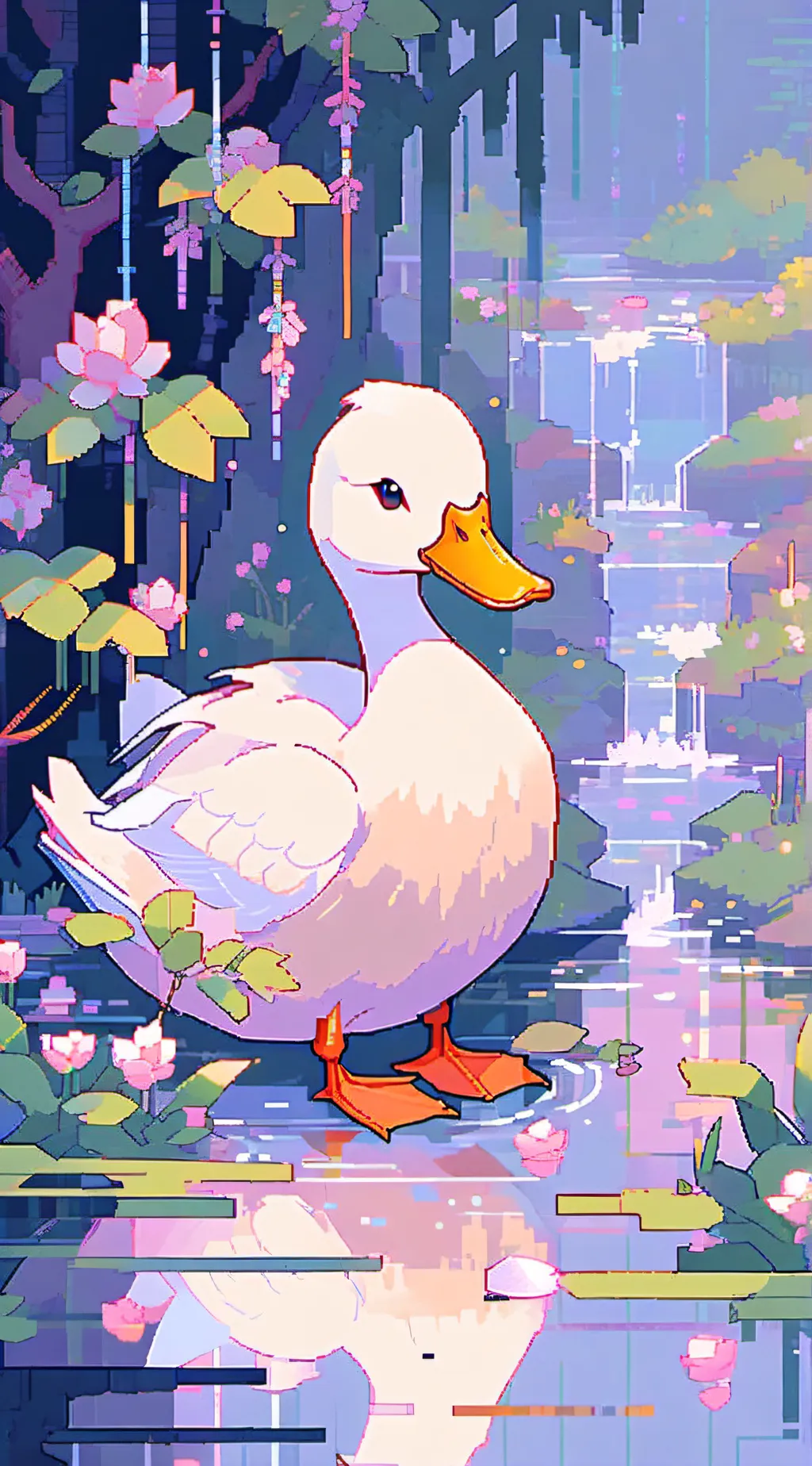 ai character: Duck background
