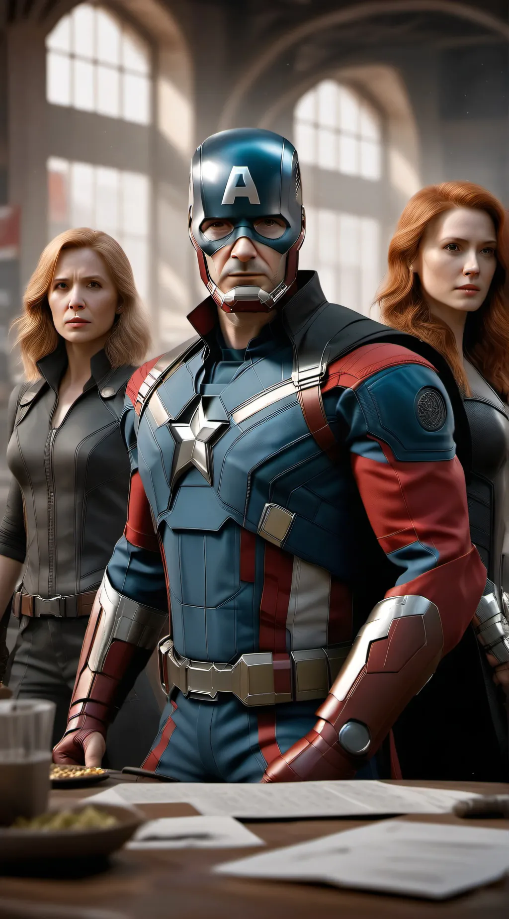 ai character: Avengers background