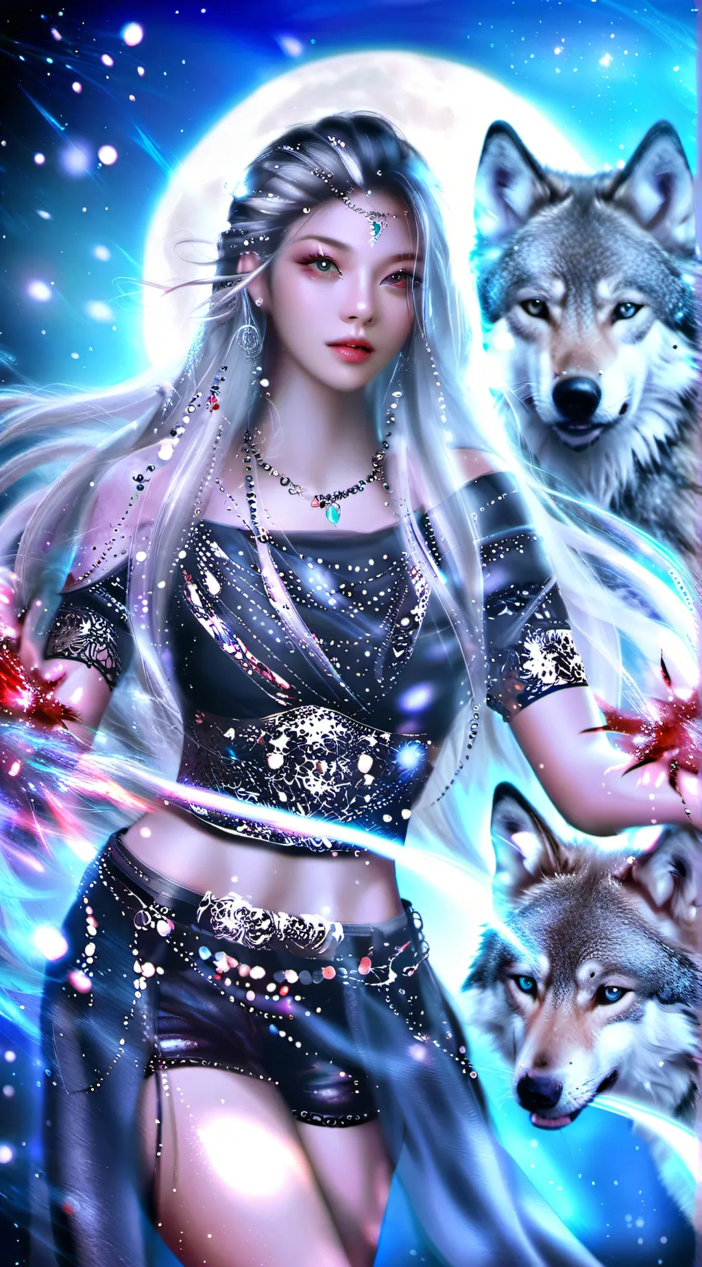 ai character: luna background