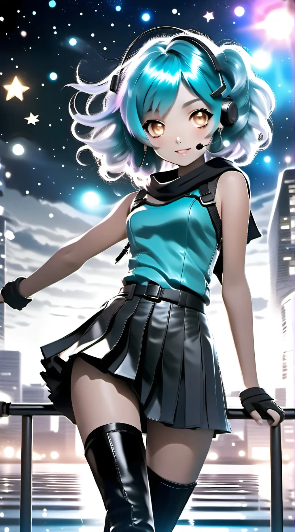 ai character: Hatsune Miku background
