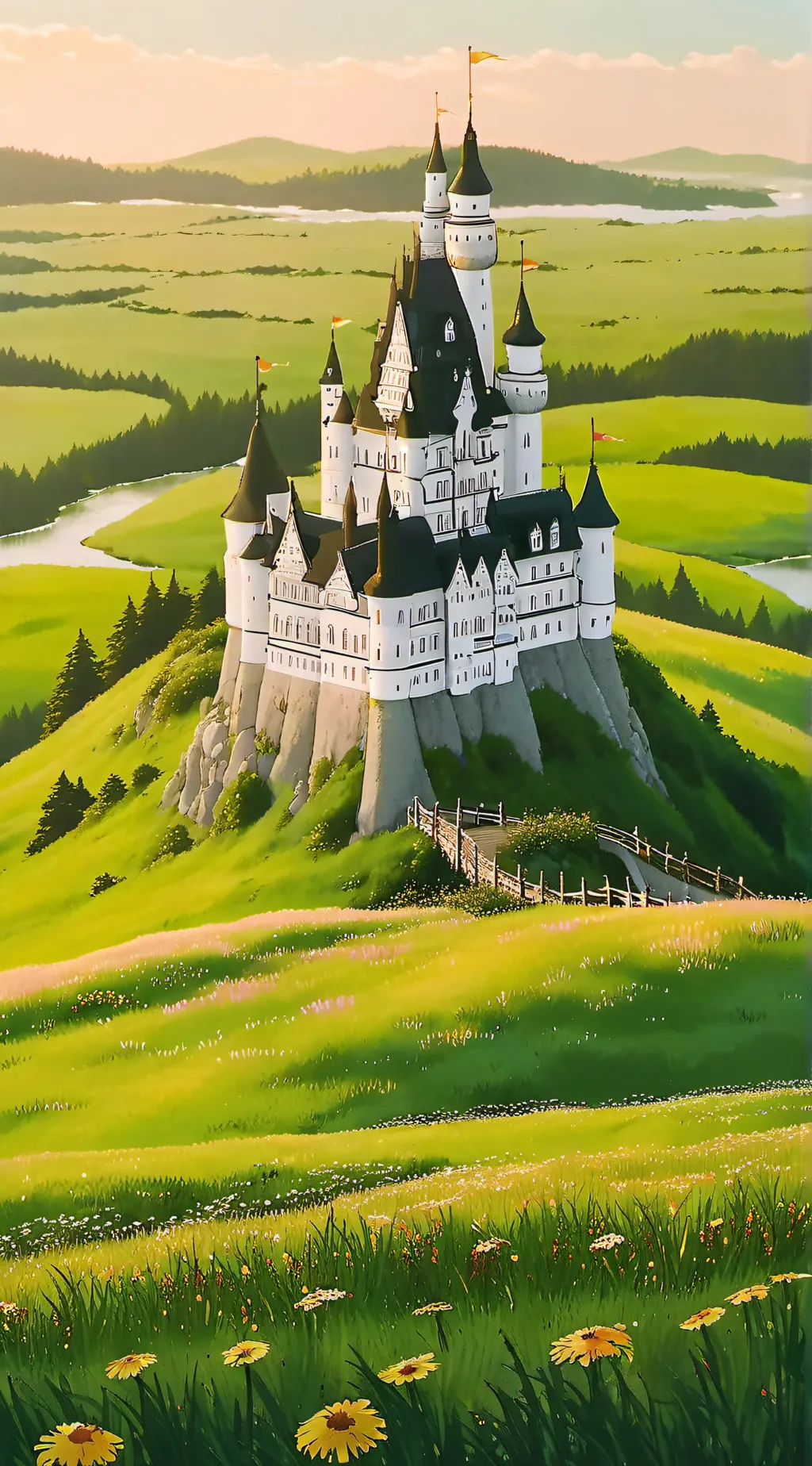 ai character: Hogwarts  background