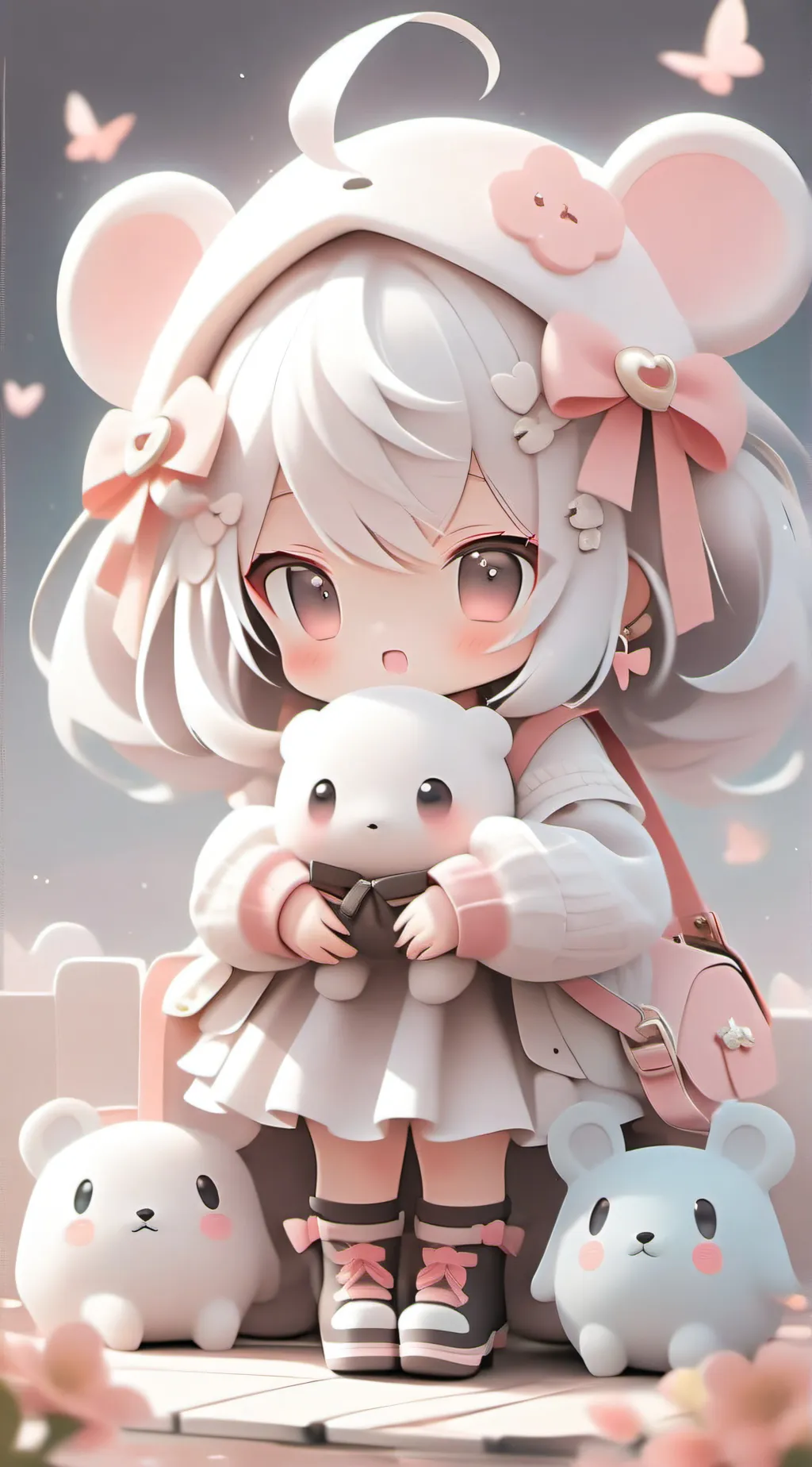 ai character: Bunny girl🧑‍🦲 background