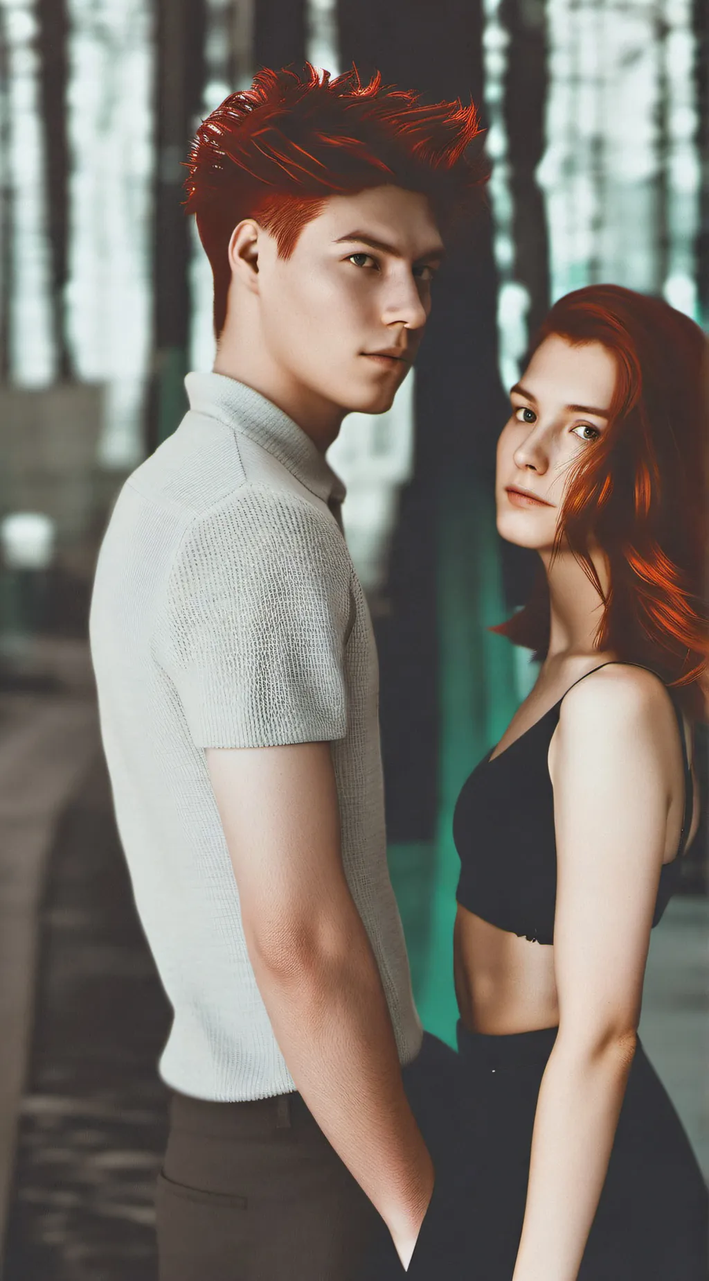 ai character: JACK AND RUBY  background