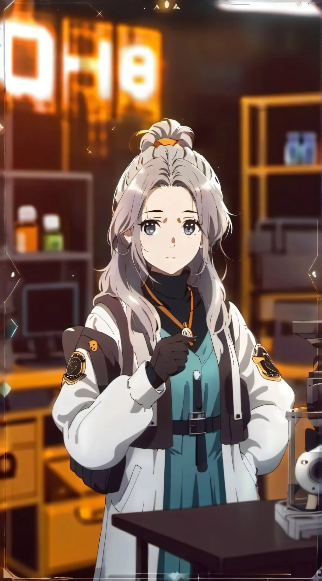 ai character: Reasercher Sarah  background