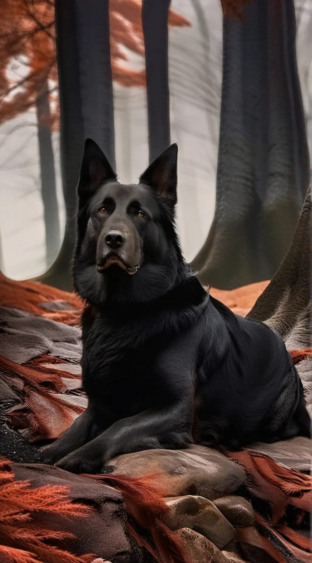 ai character: dog background