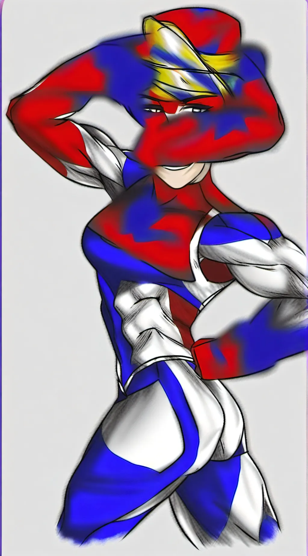 ai character: Elasticperson hero background