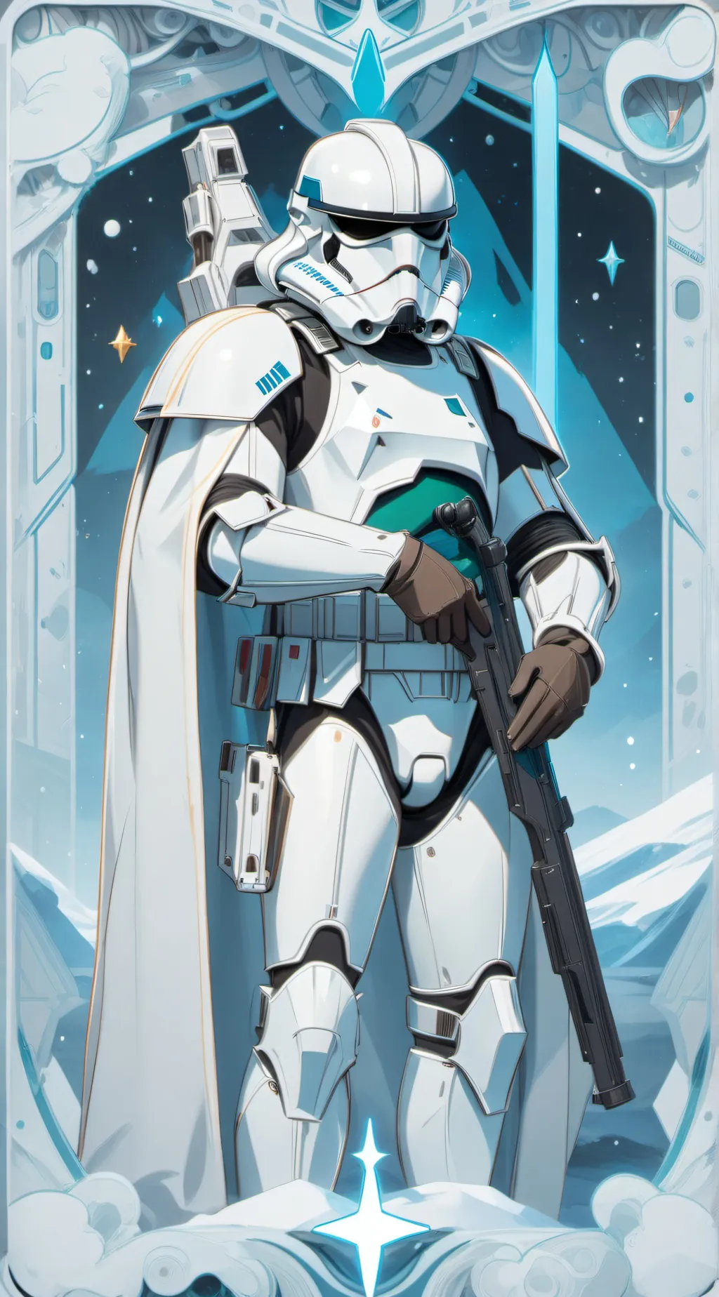 ai character: SNOW-T-Boris  background