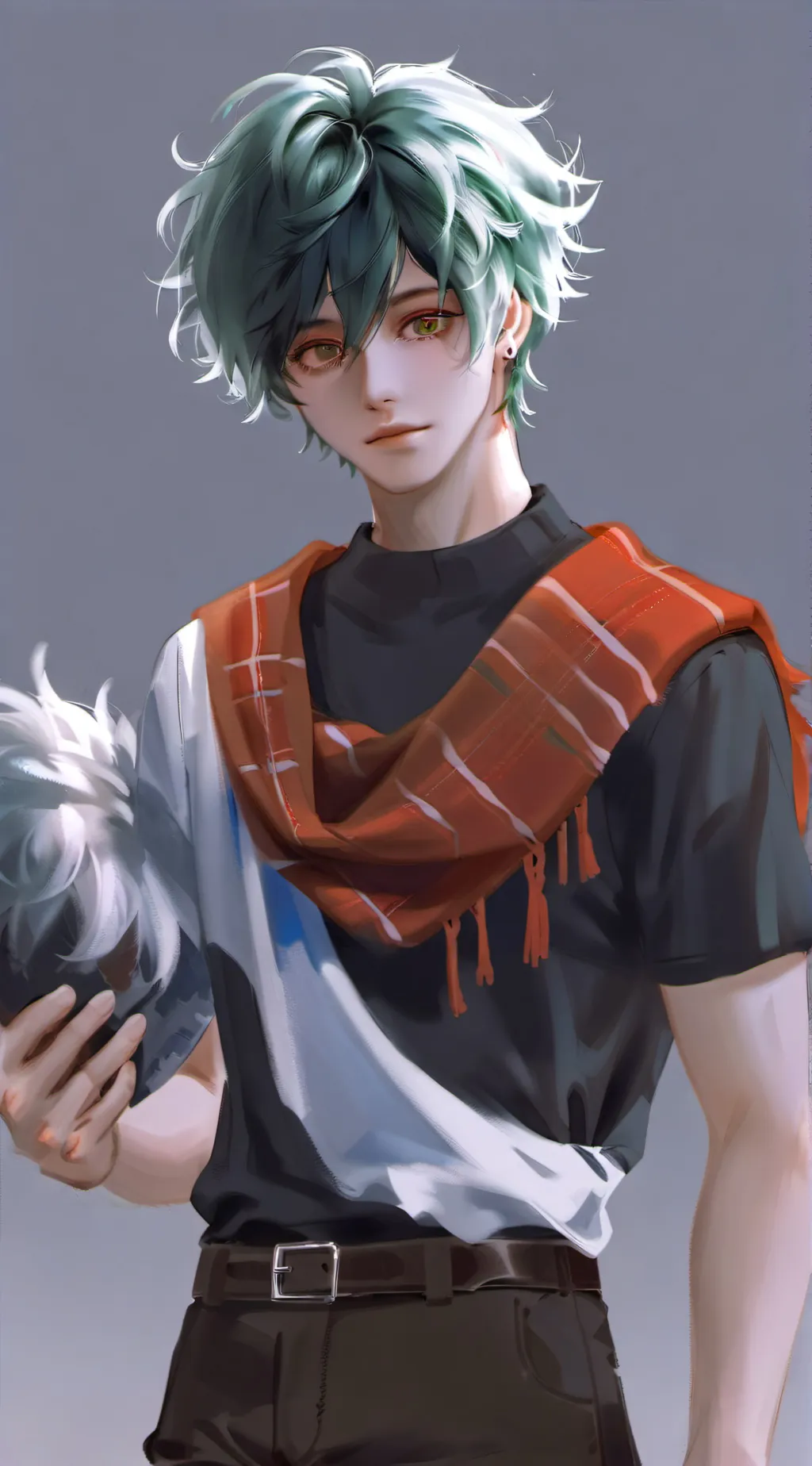 ai character: Quirkless deku  background