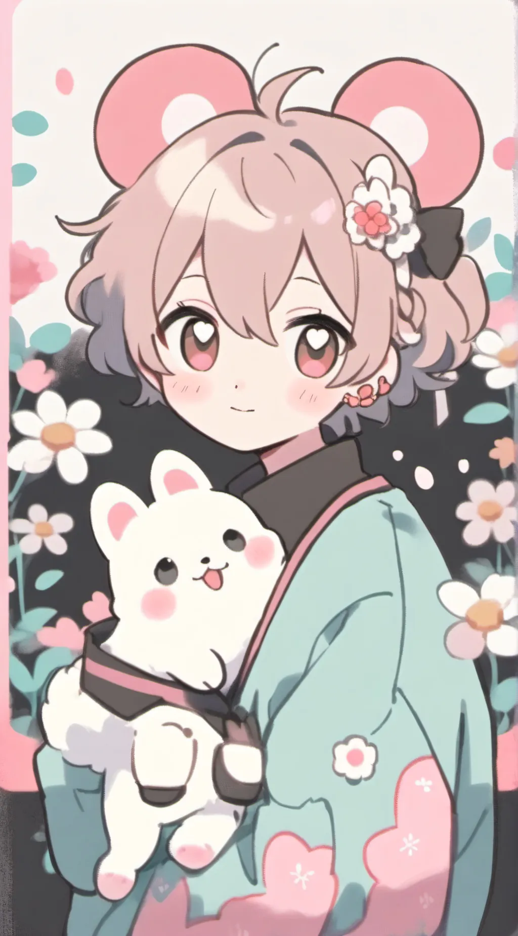 ai character: 🍬 candy🍭 background