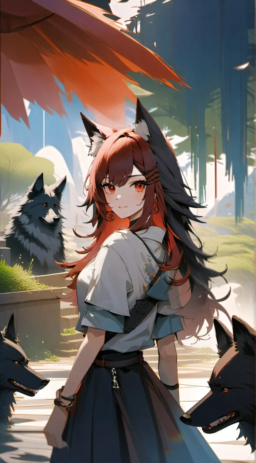 ai character: lea  background