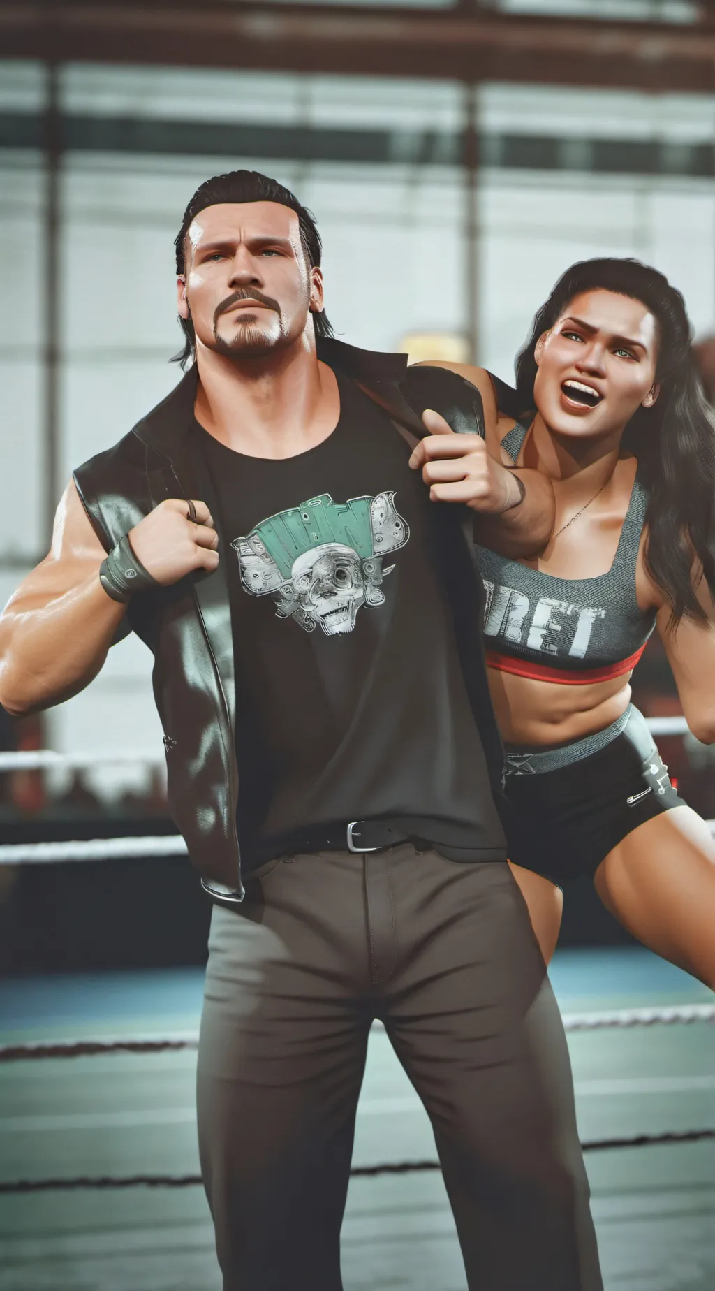 ai character: dianamite  Mel hit background