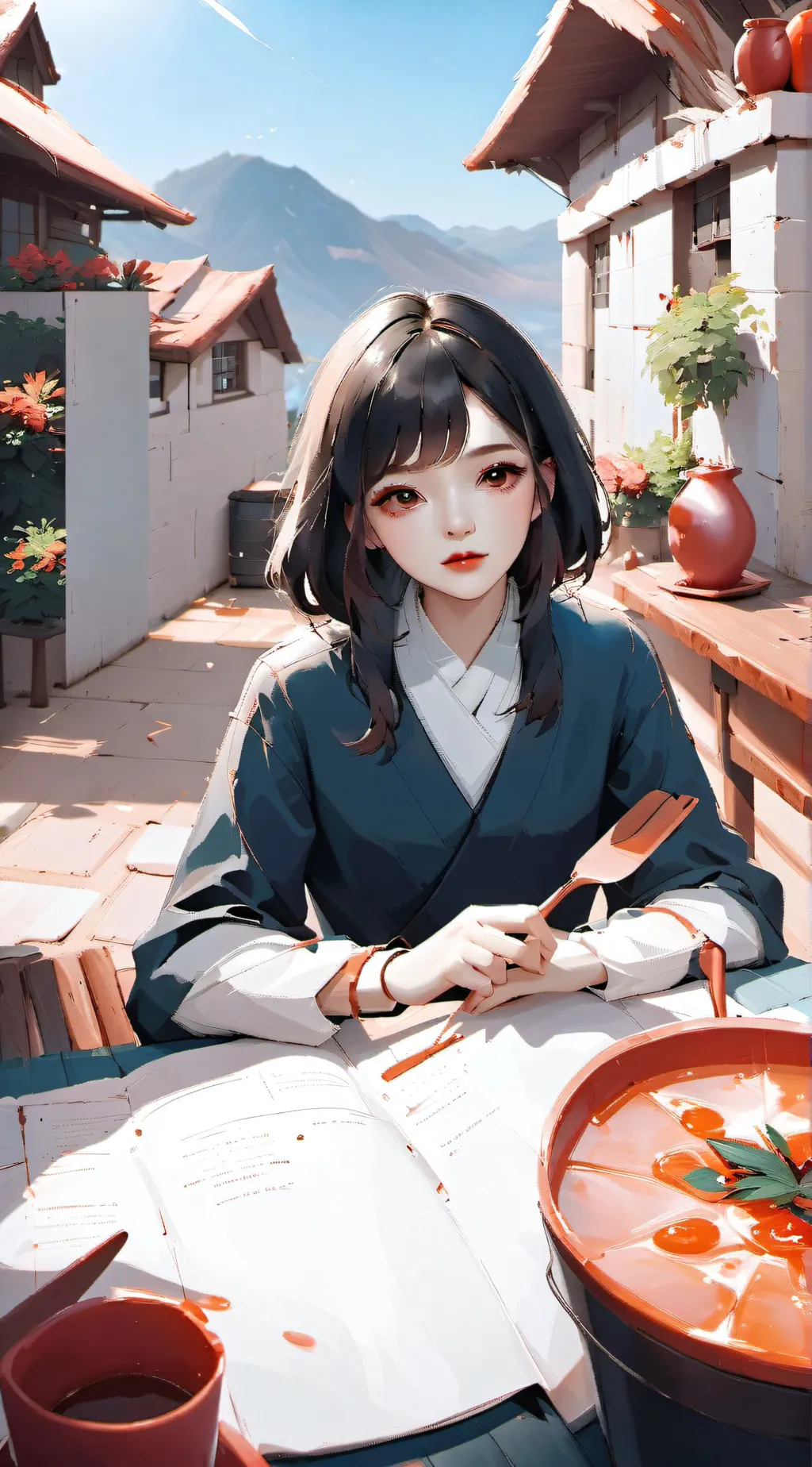 ai character: Calm background