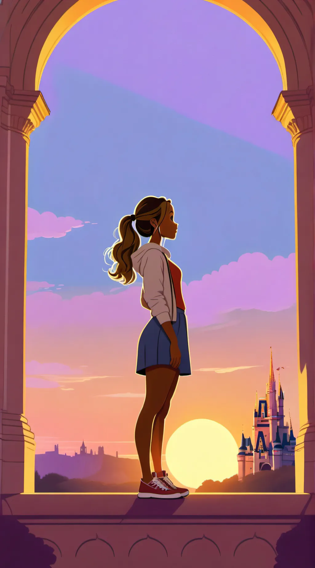 ai character: Harry p X audrey m background