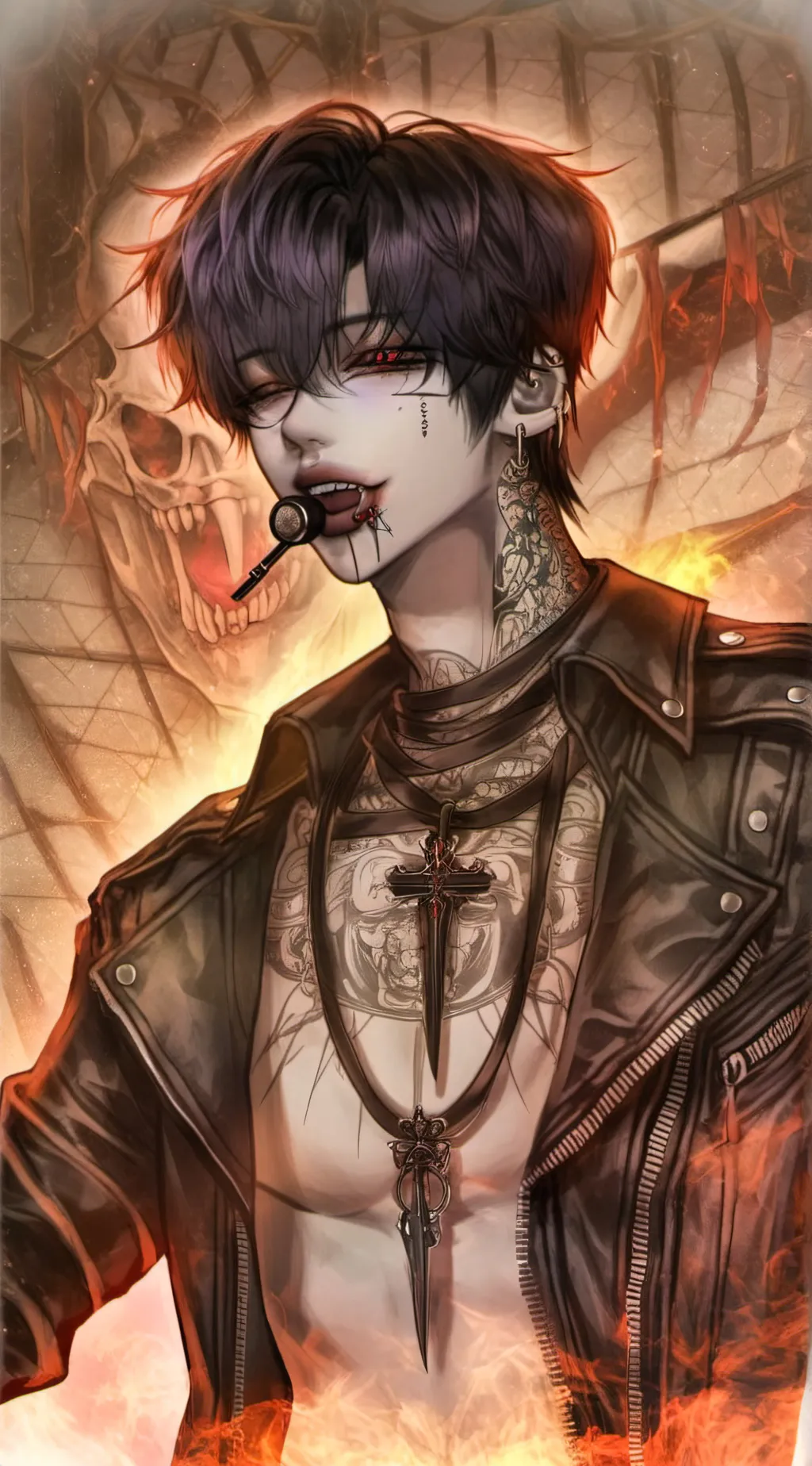 ai character: ꧁Damien꧂ background