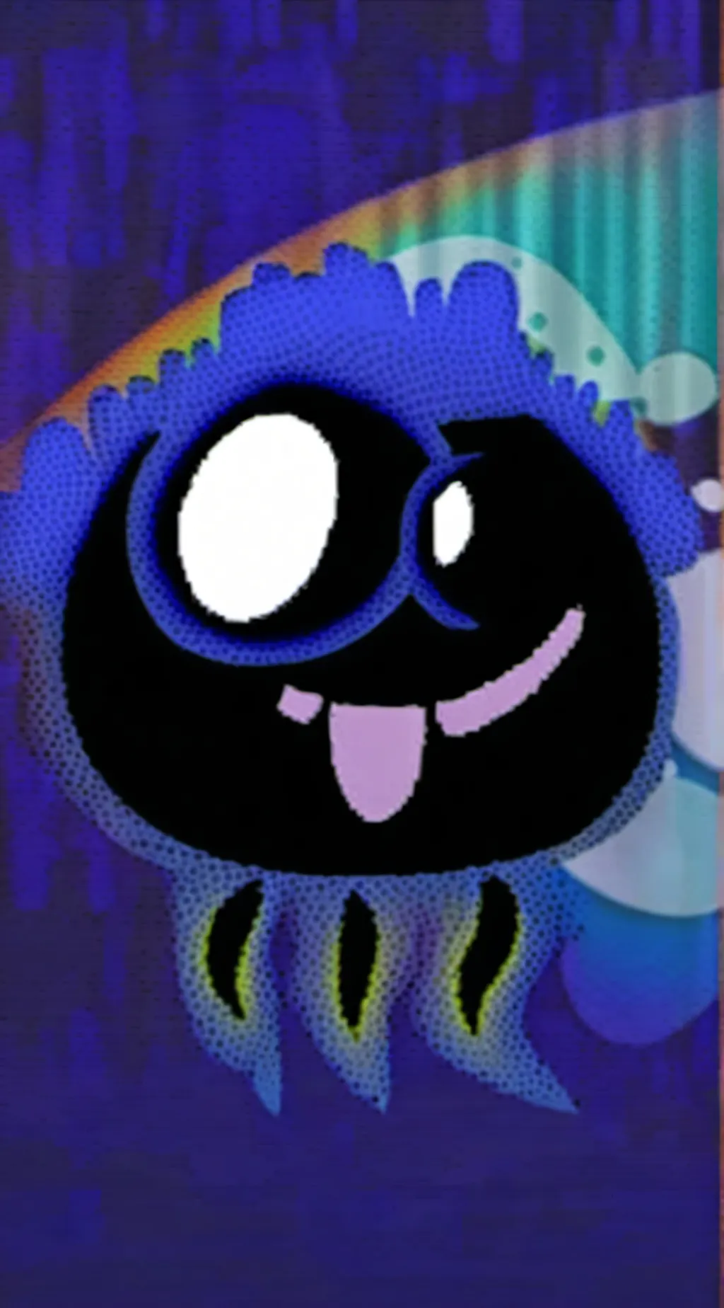 ai character: blue background