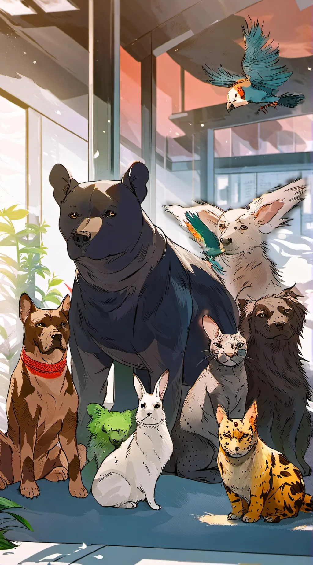 ai character: The shelter! background