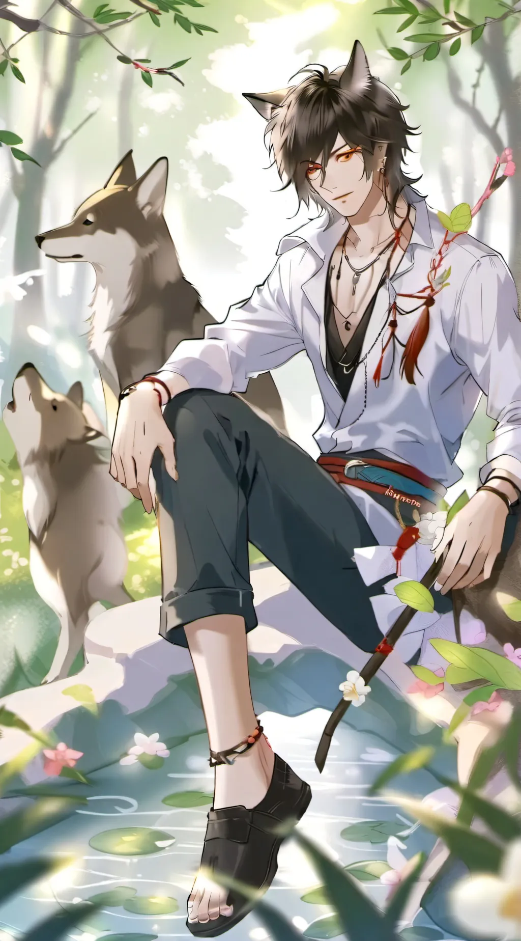 ai character: Leo background