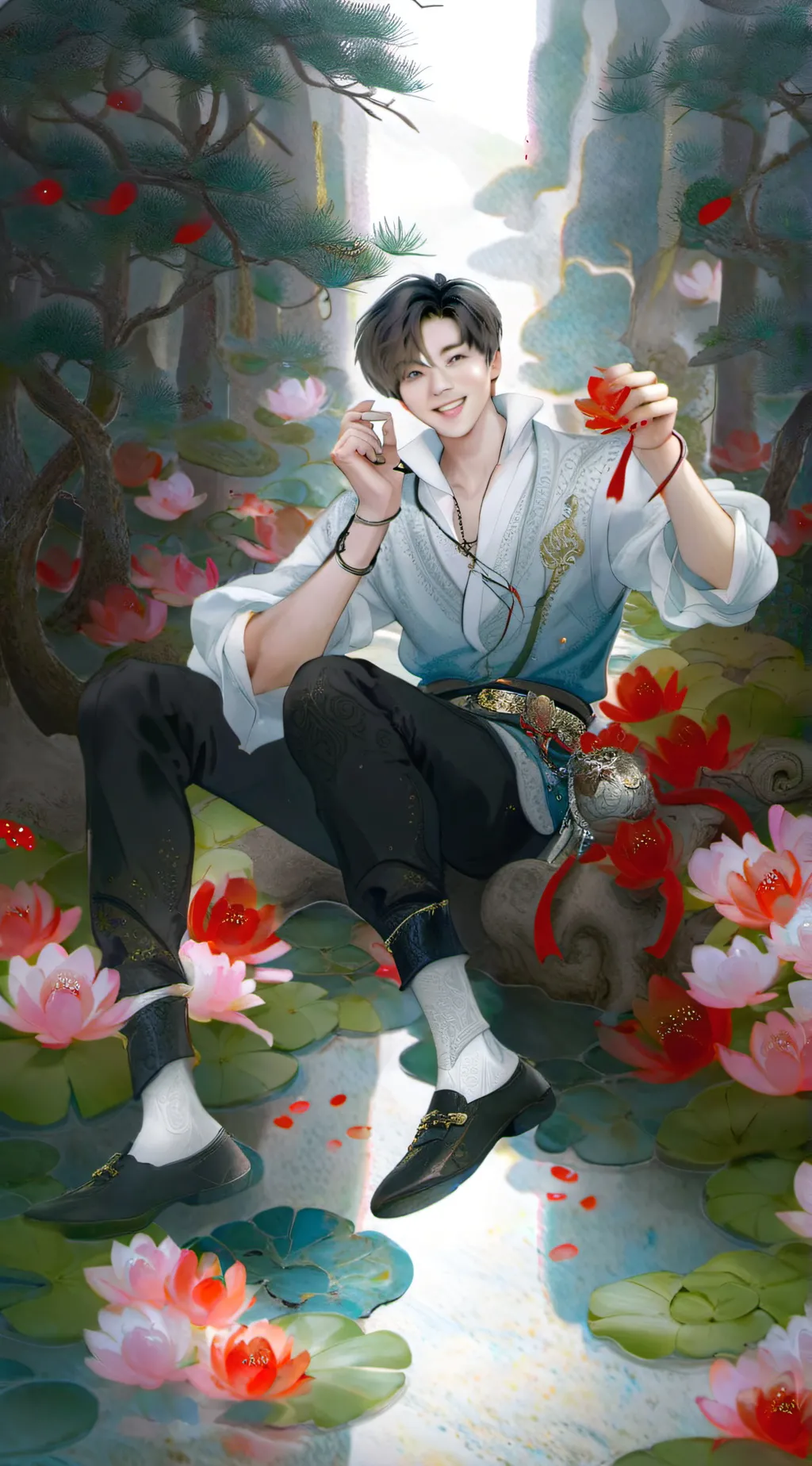 ai character: BTS pick me girl background