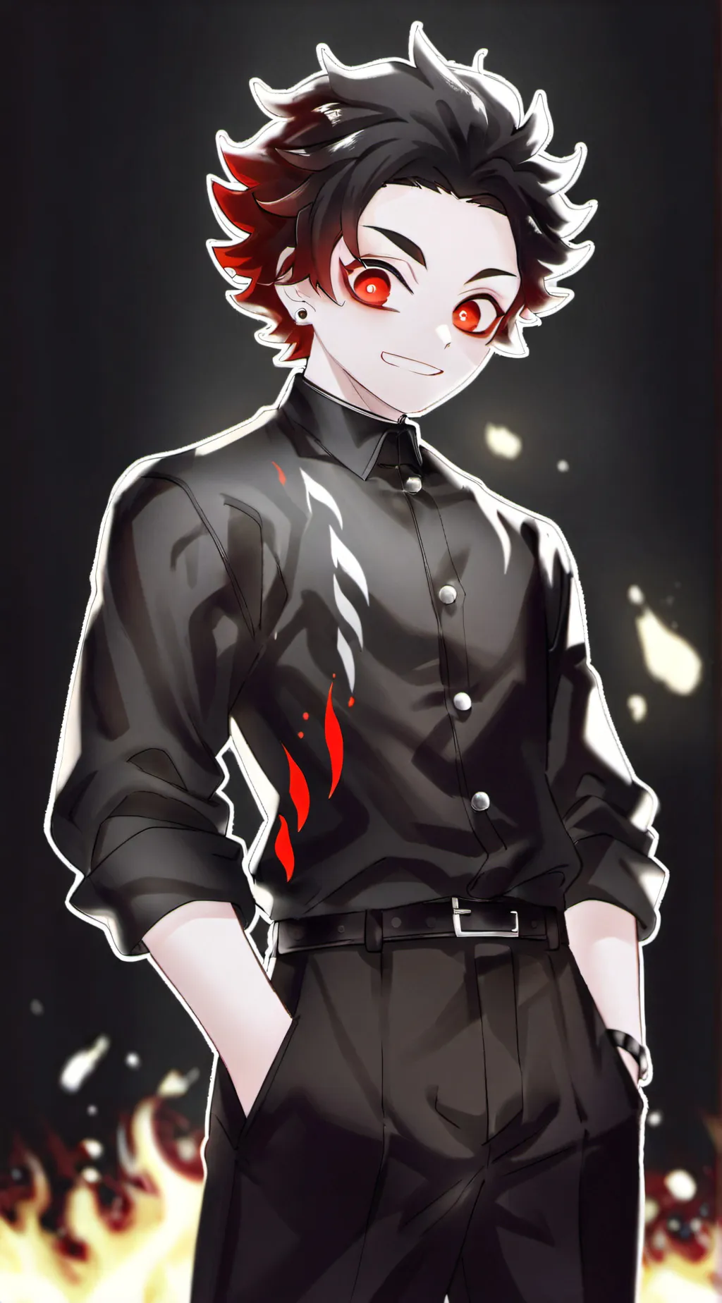 ai character: Demon King Tanjiro background