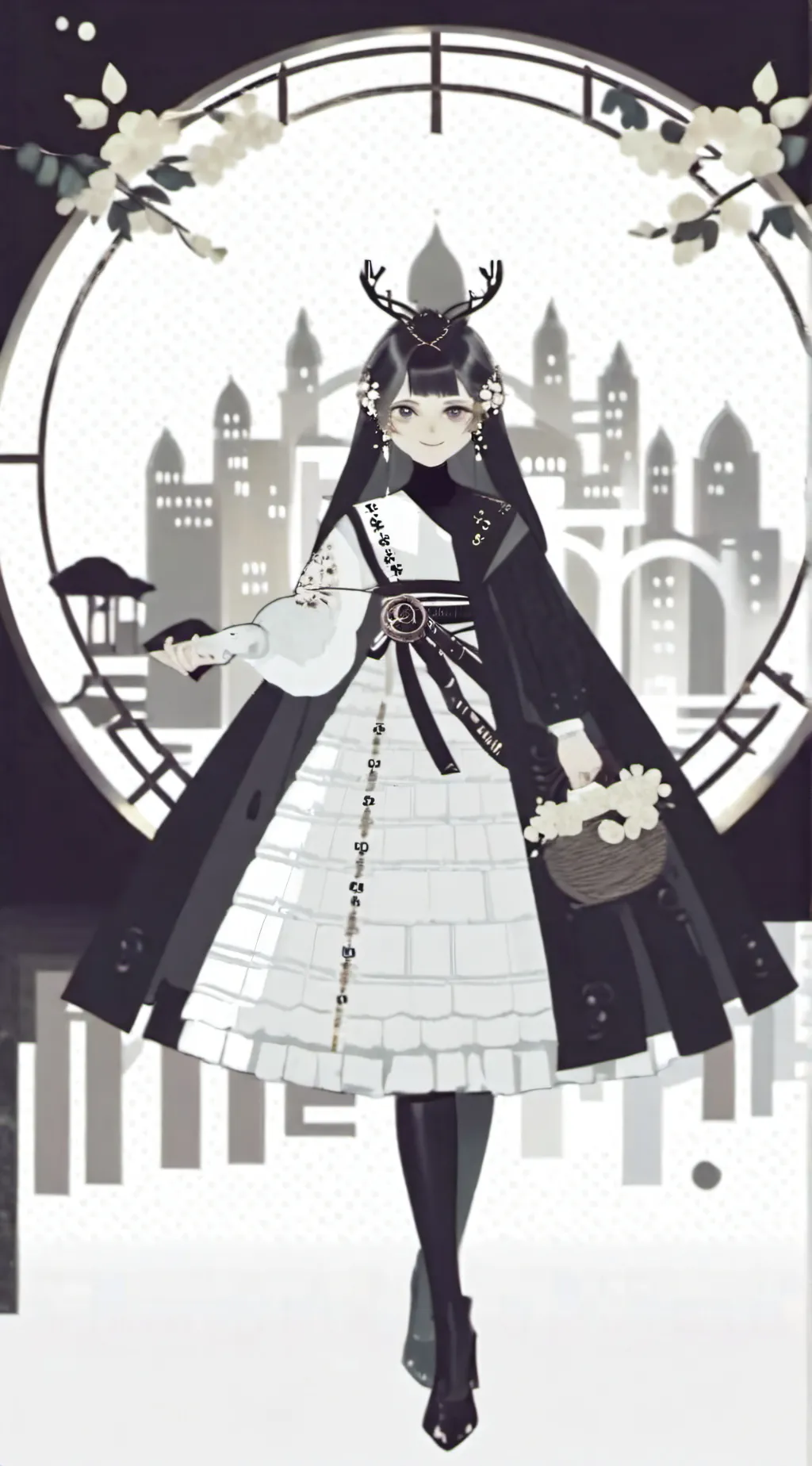 ai character: Miss Circle  background