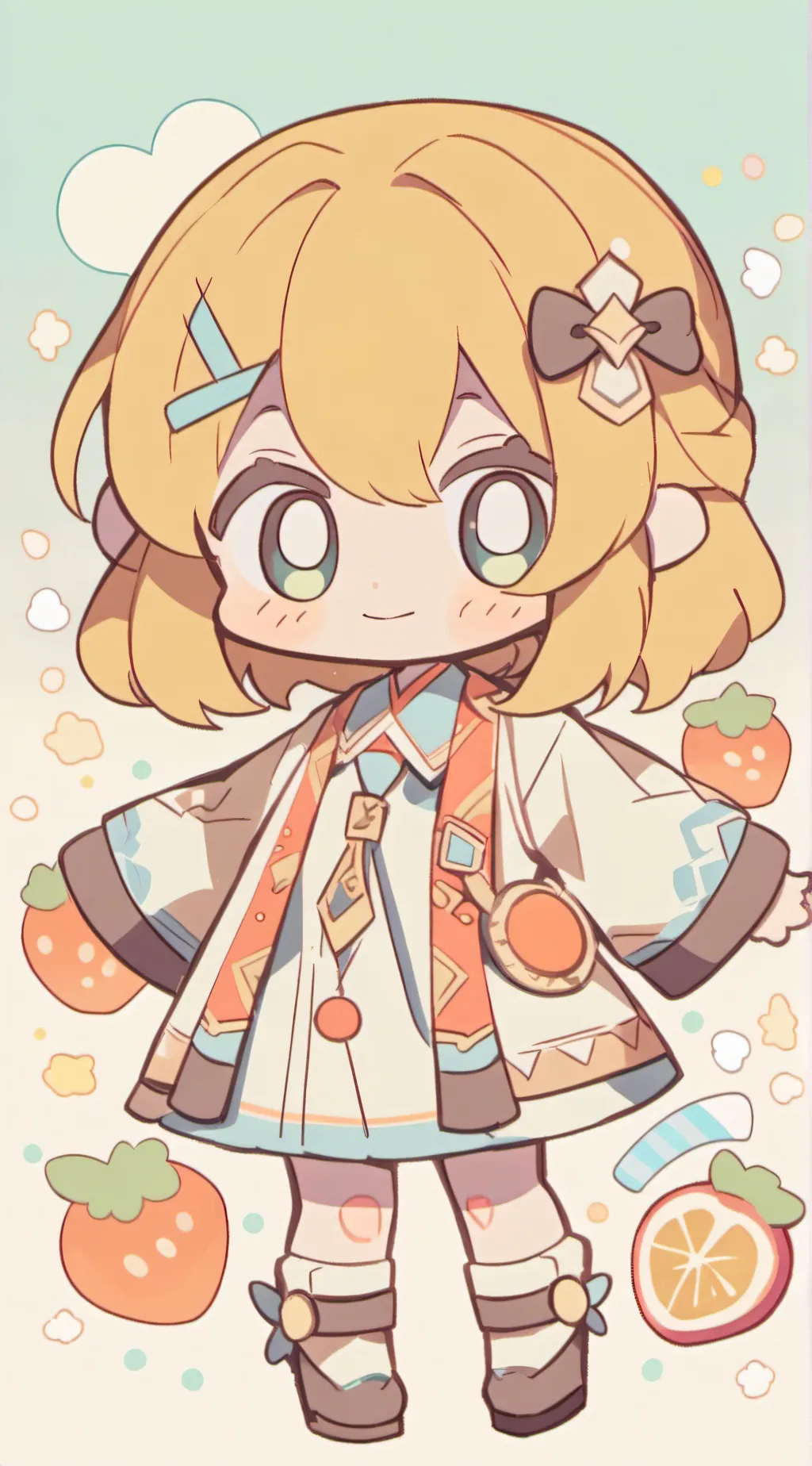 ai character: dog day  background