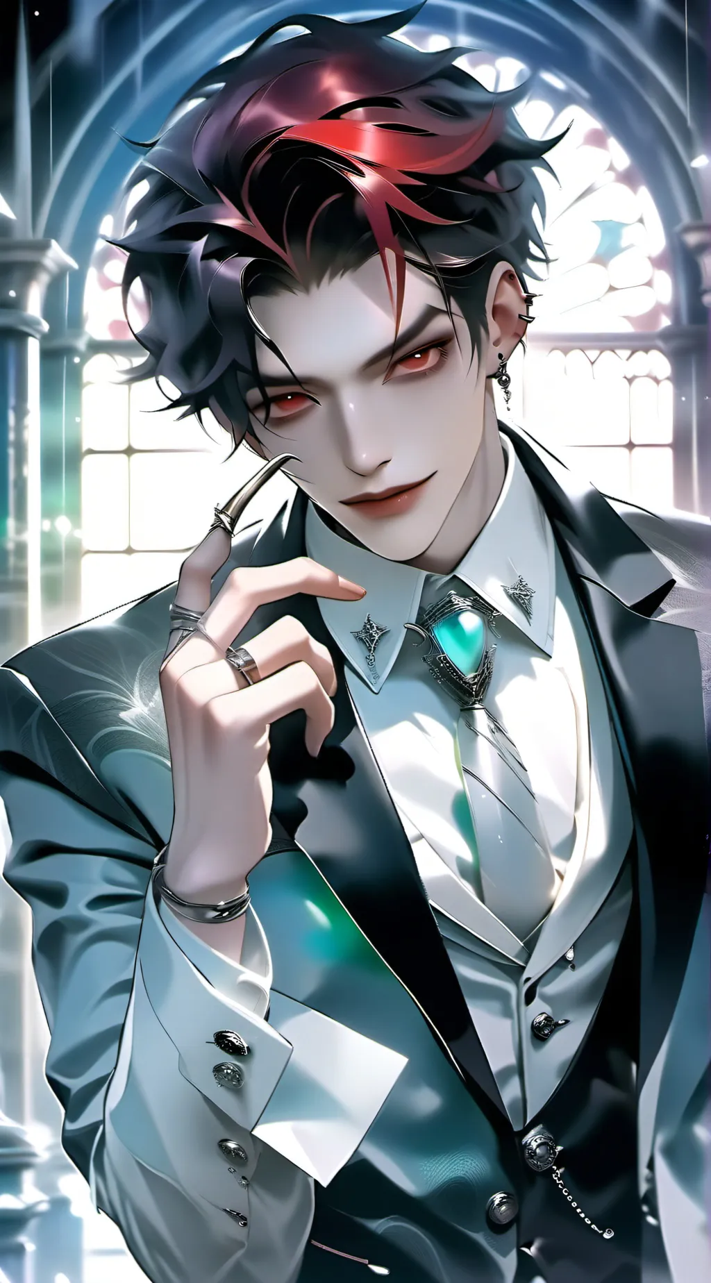 ai character: angle dust background