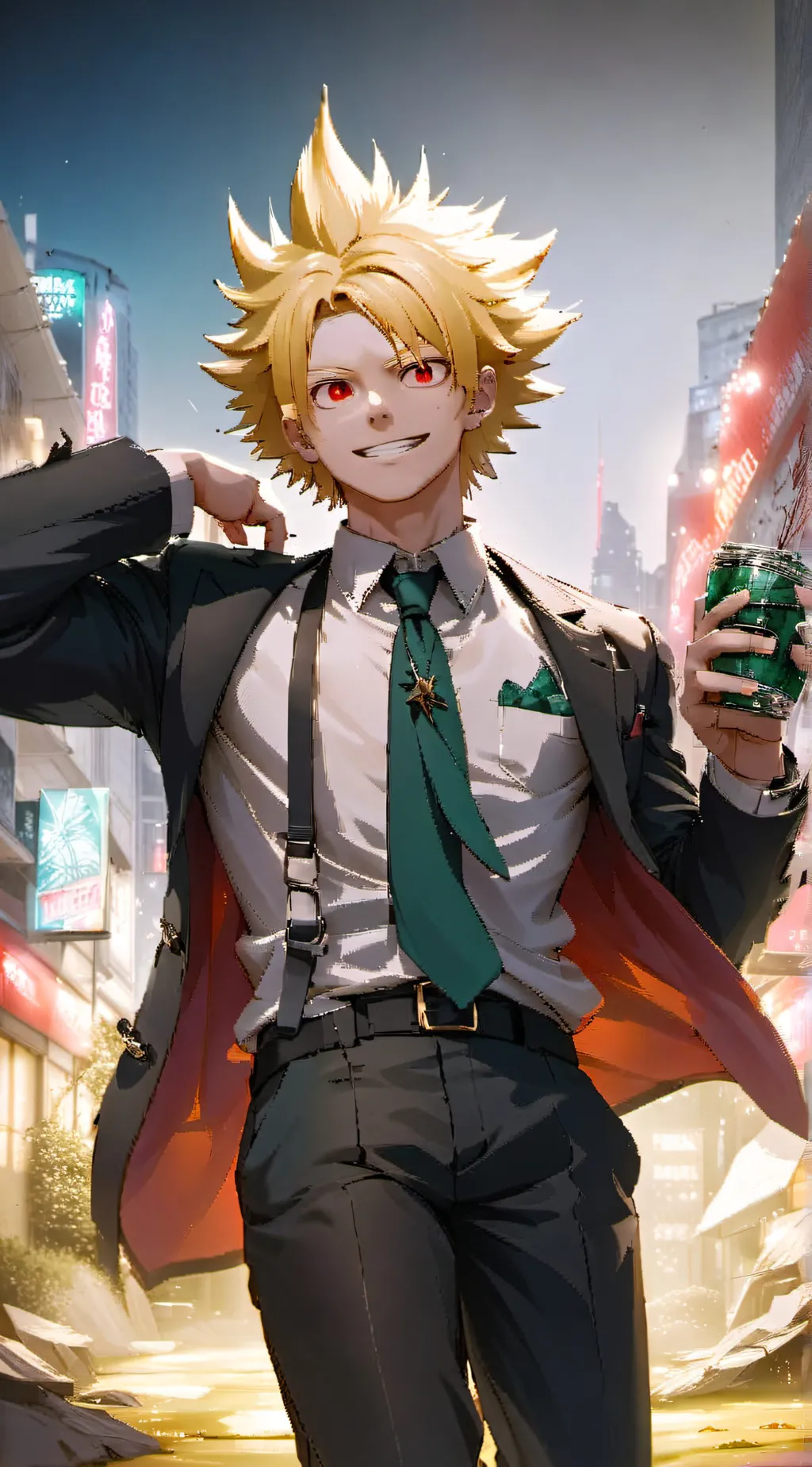 ai character: Bakugo husband  background