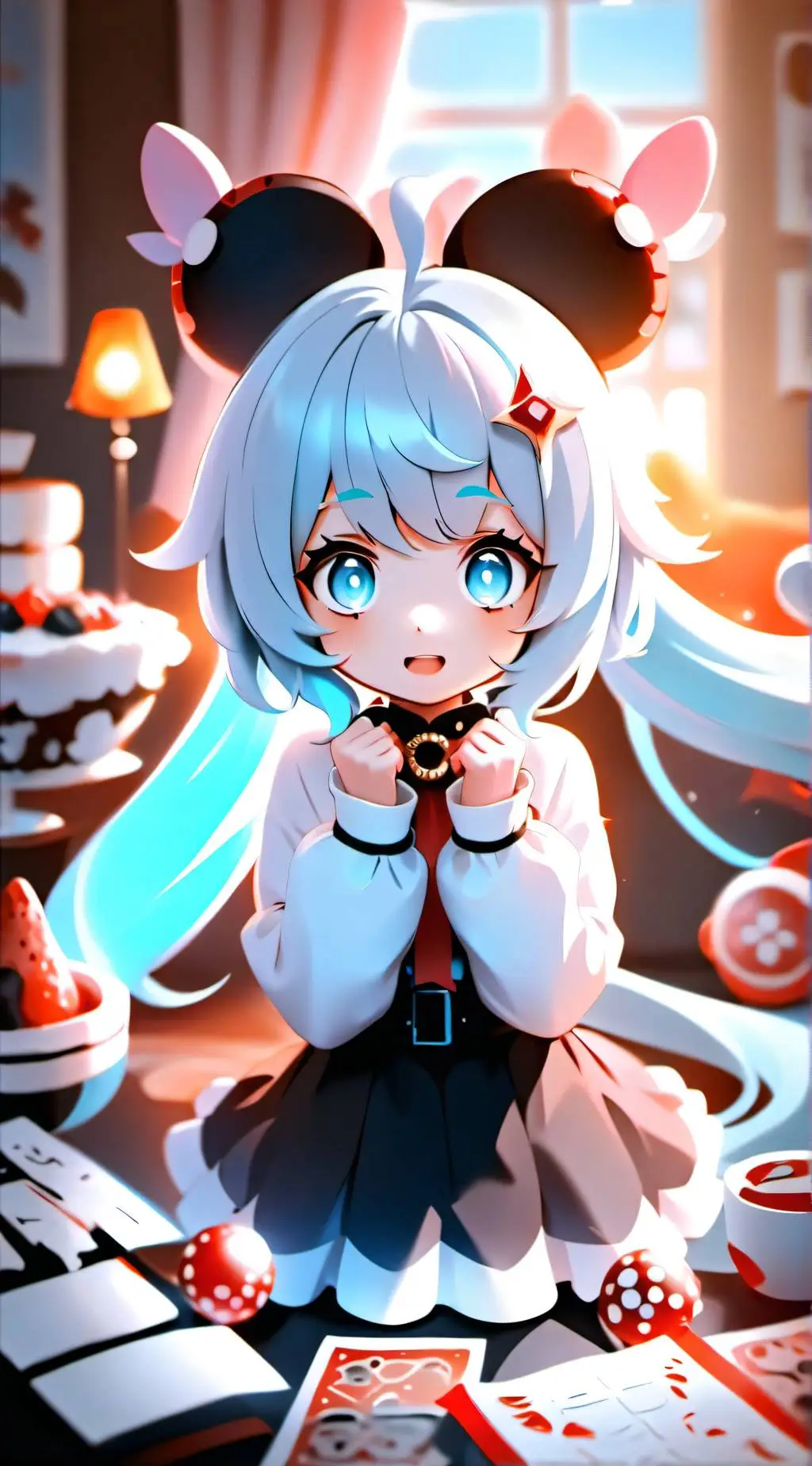 ai character: Hh in ya house  background