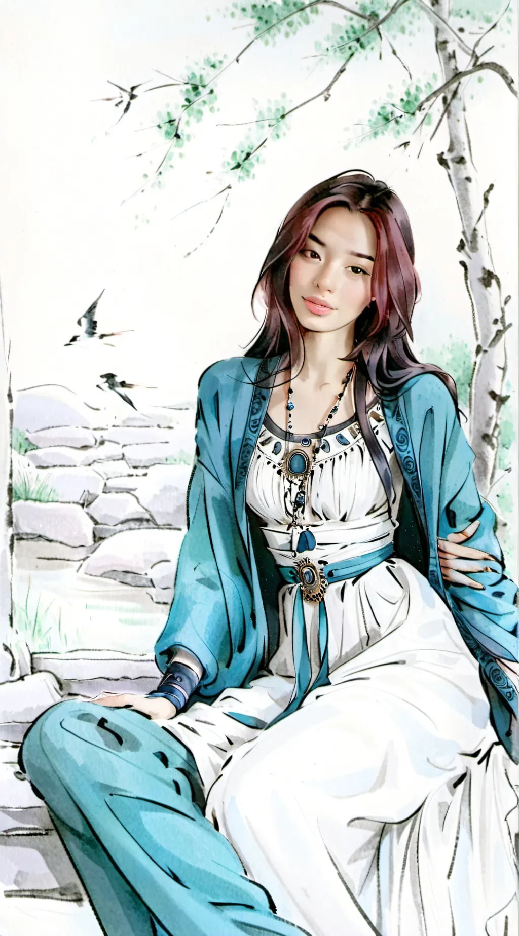 ai character: Belle_monique background