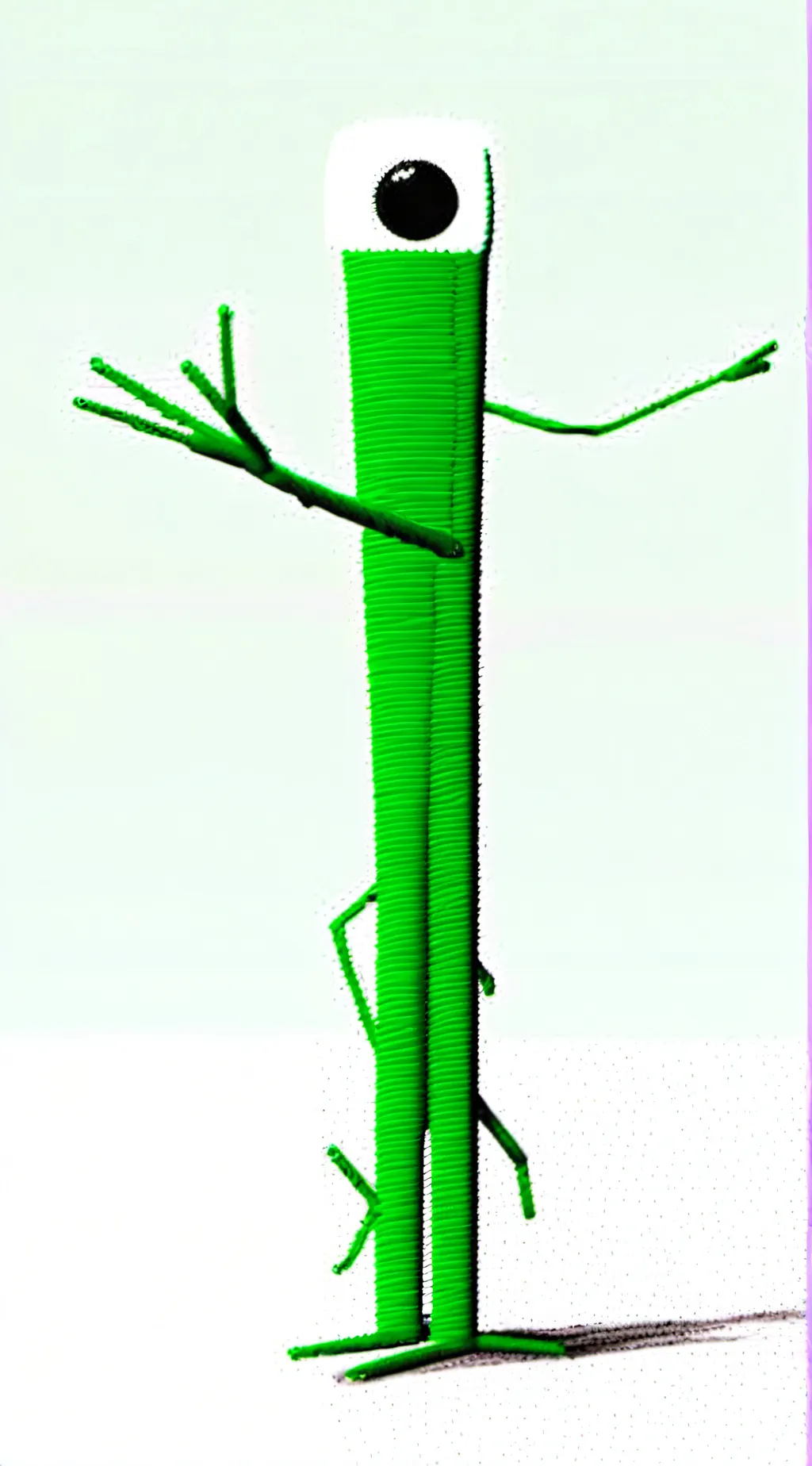 ai character: green background