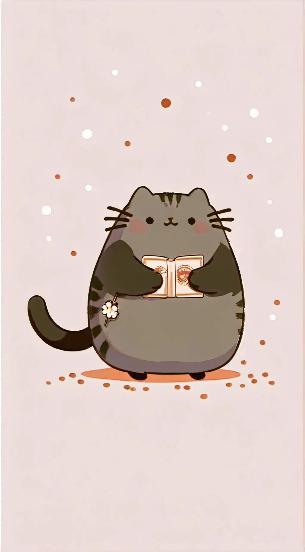 ai character: pusheen  background