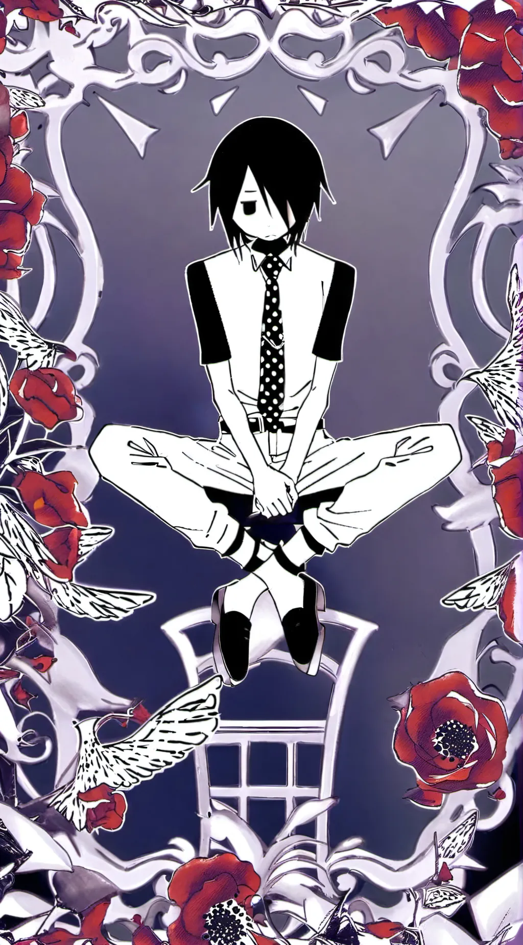 ai character: Emo boy background