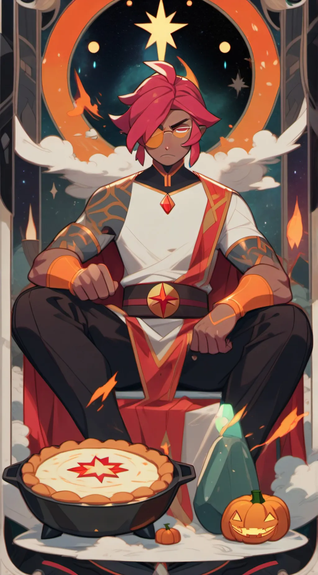 ai character: Elemental Steve background