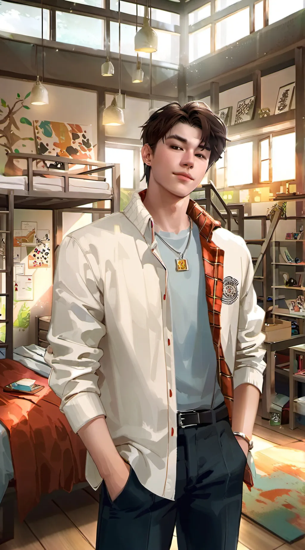 ai character: Aaron  background