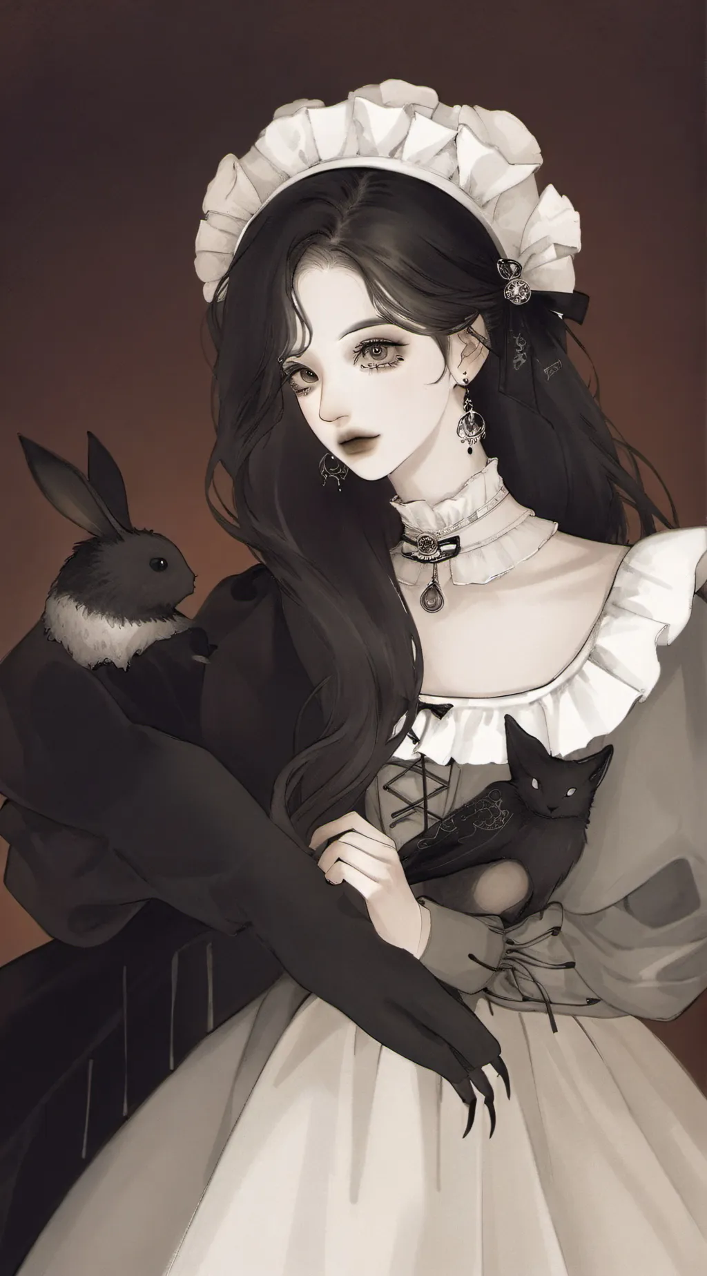 ai character: queen of teares  background