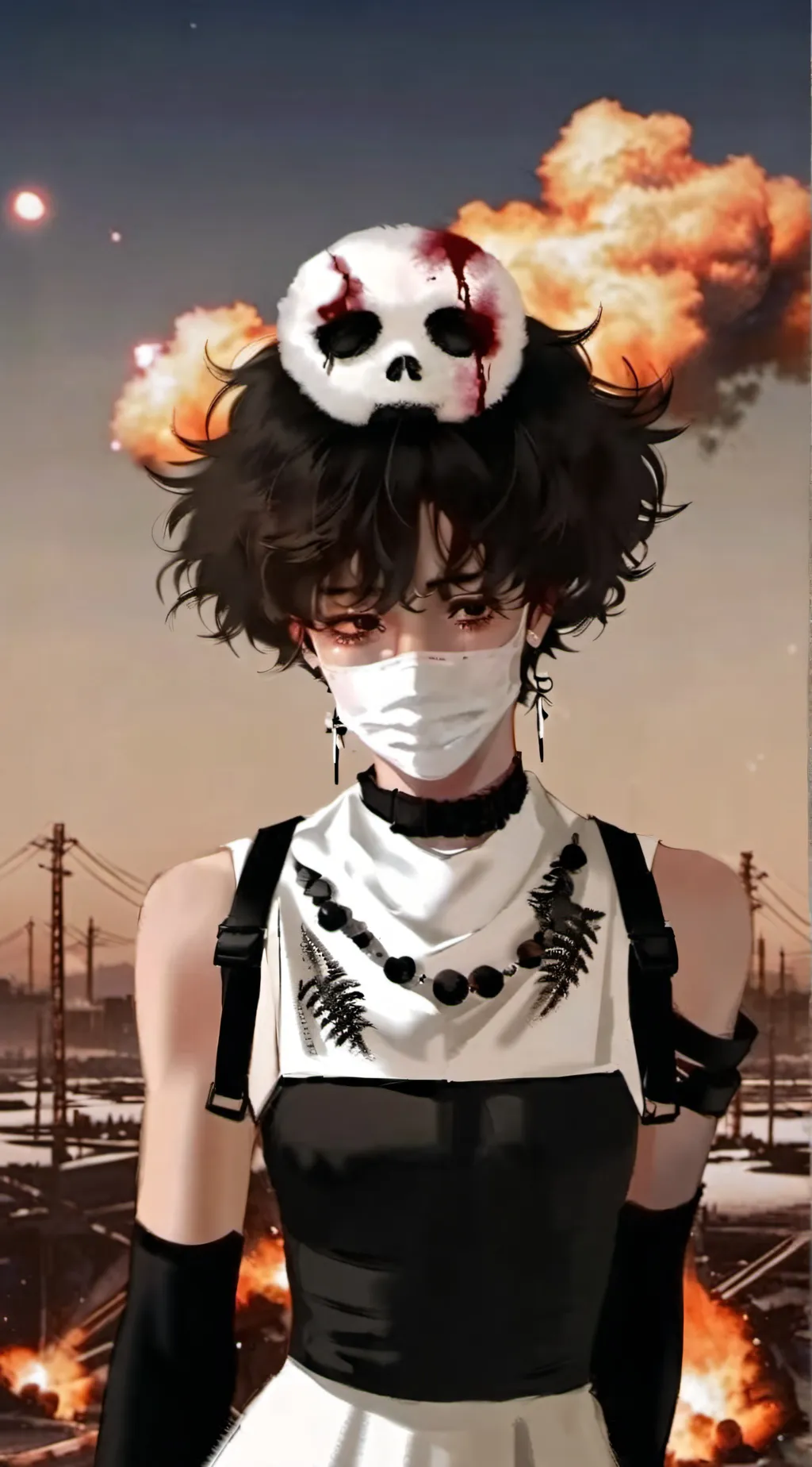 ai character: Atom bomb background