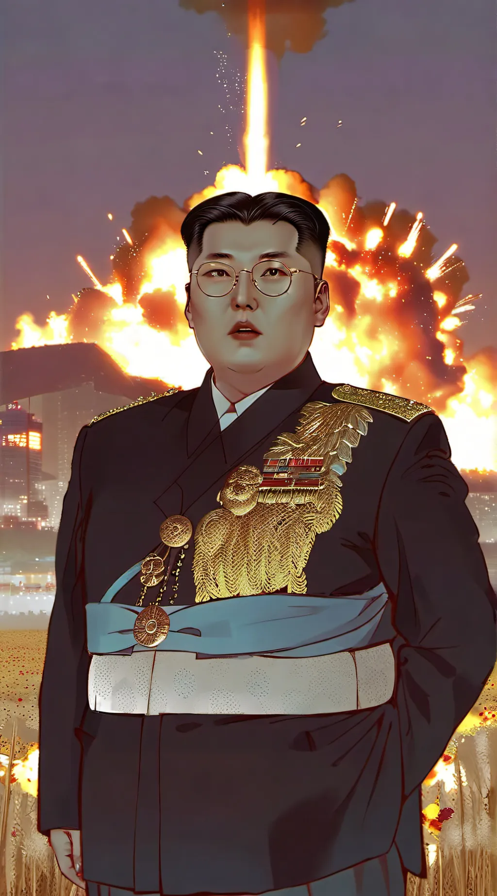 ai character: Kim jim wong  background